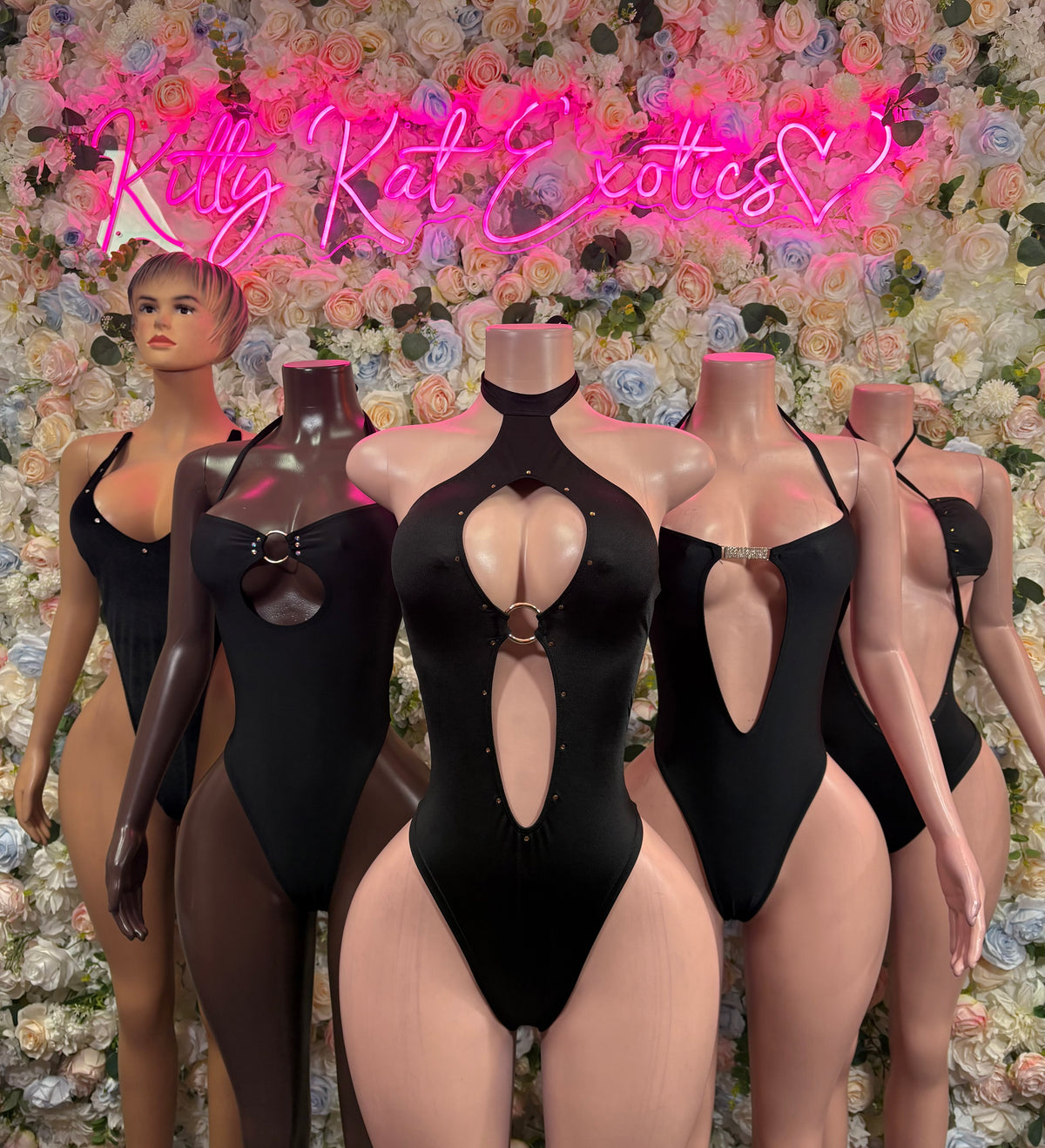 Black One-Piece Bodysuit – Exotic Dance & Rave Wear Fesival Bodysuit