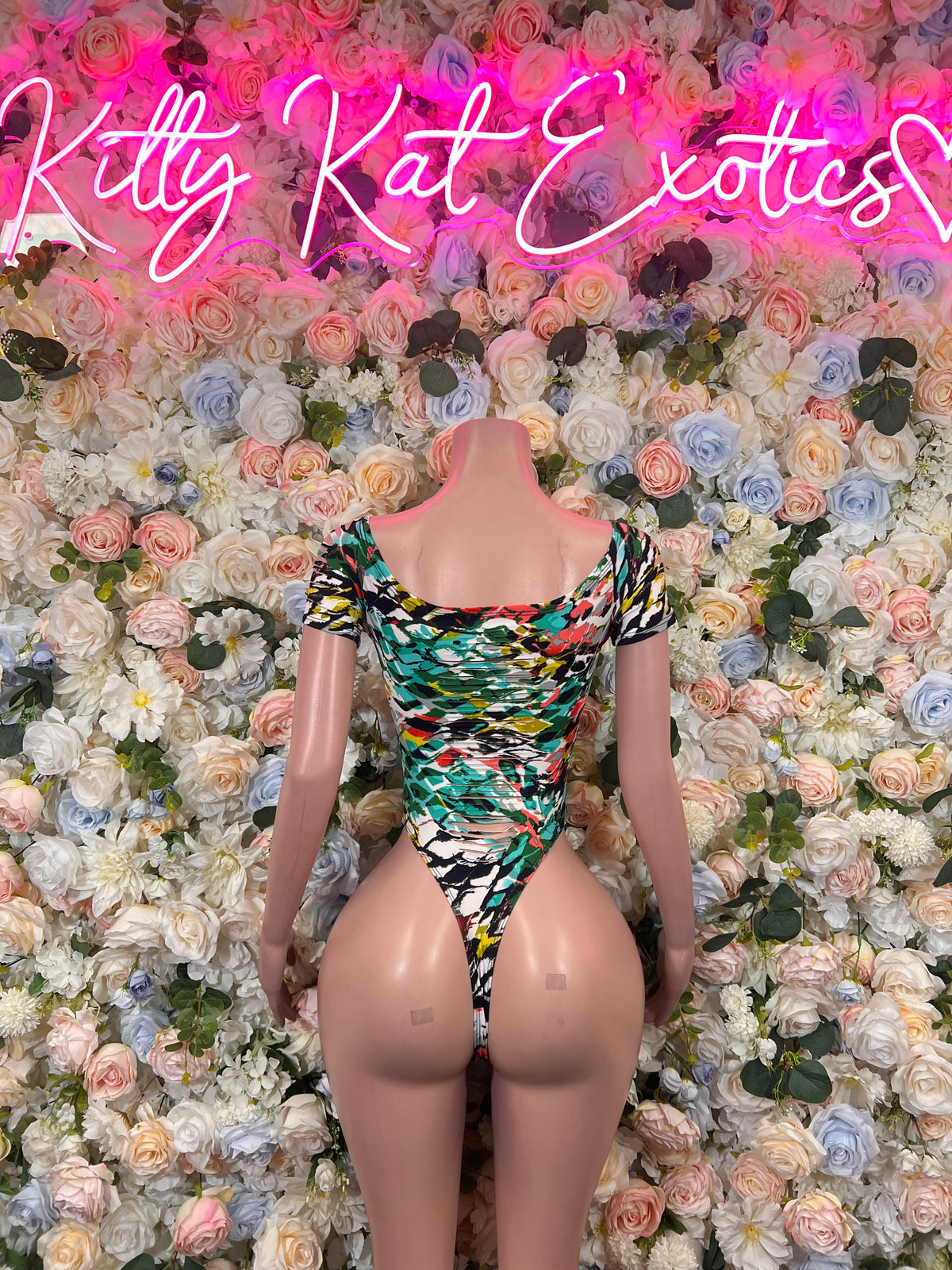 Multicolor One Piece Bodysuit – Summer Festivals & Rave Wear Dancewear