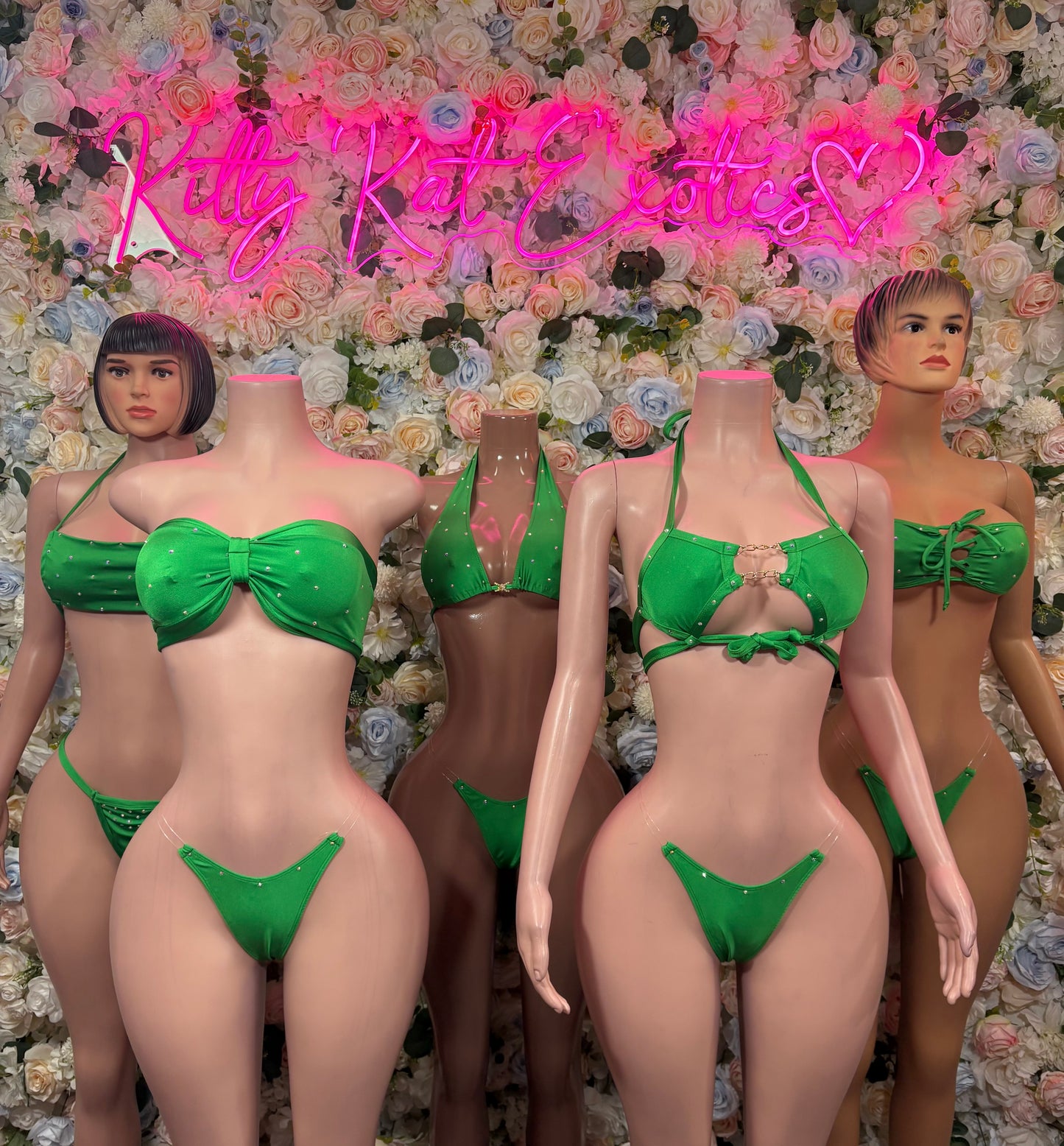 Green Two Piece Set – Bottlegirl Bikini