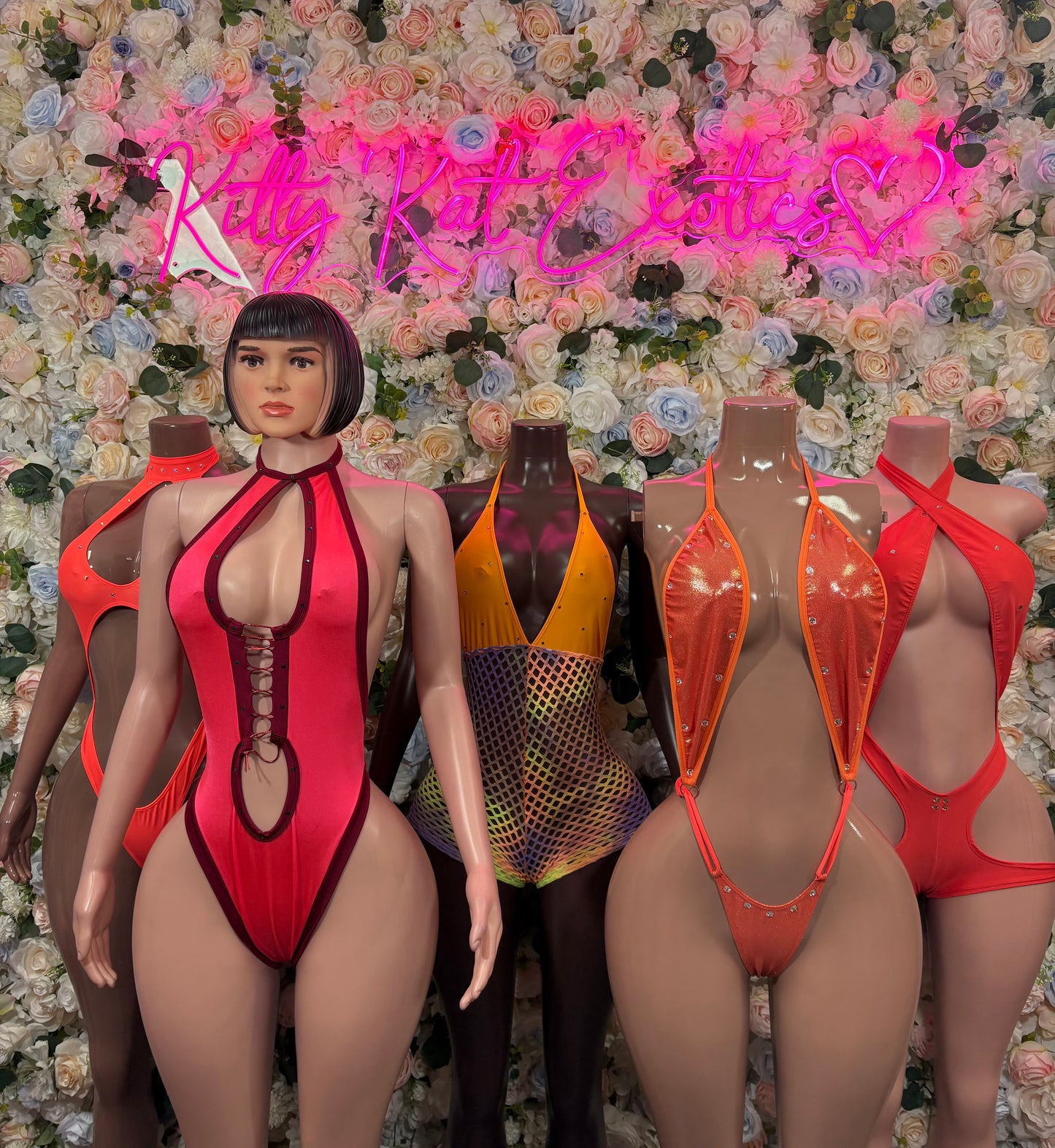 Women’s Bodysuit Orange One-Piece Bodysuit – Summer Festivals & Rave Wear Dancewear