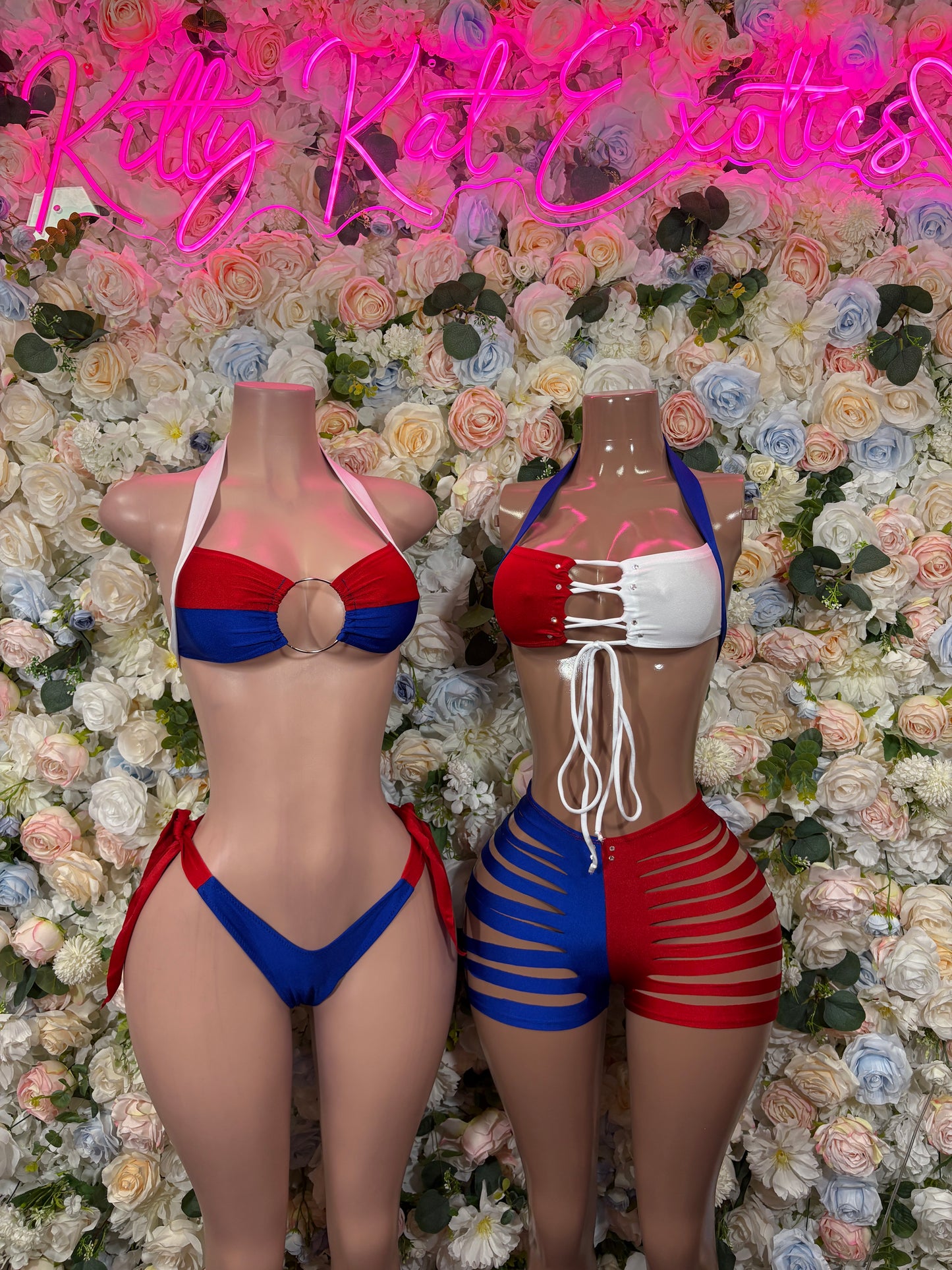 France Flag Bikini World Cup Costume Swimsuit Festival Outfit Ravewear Exotic Dance wear