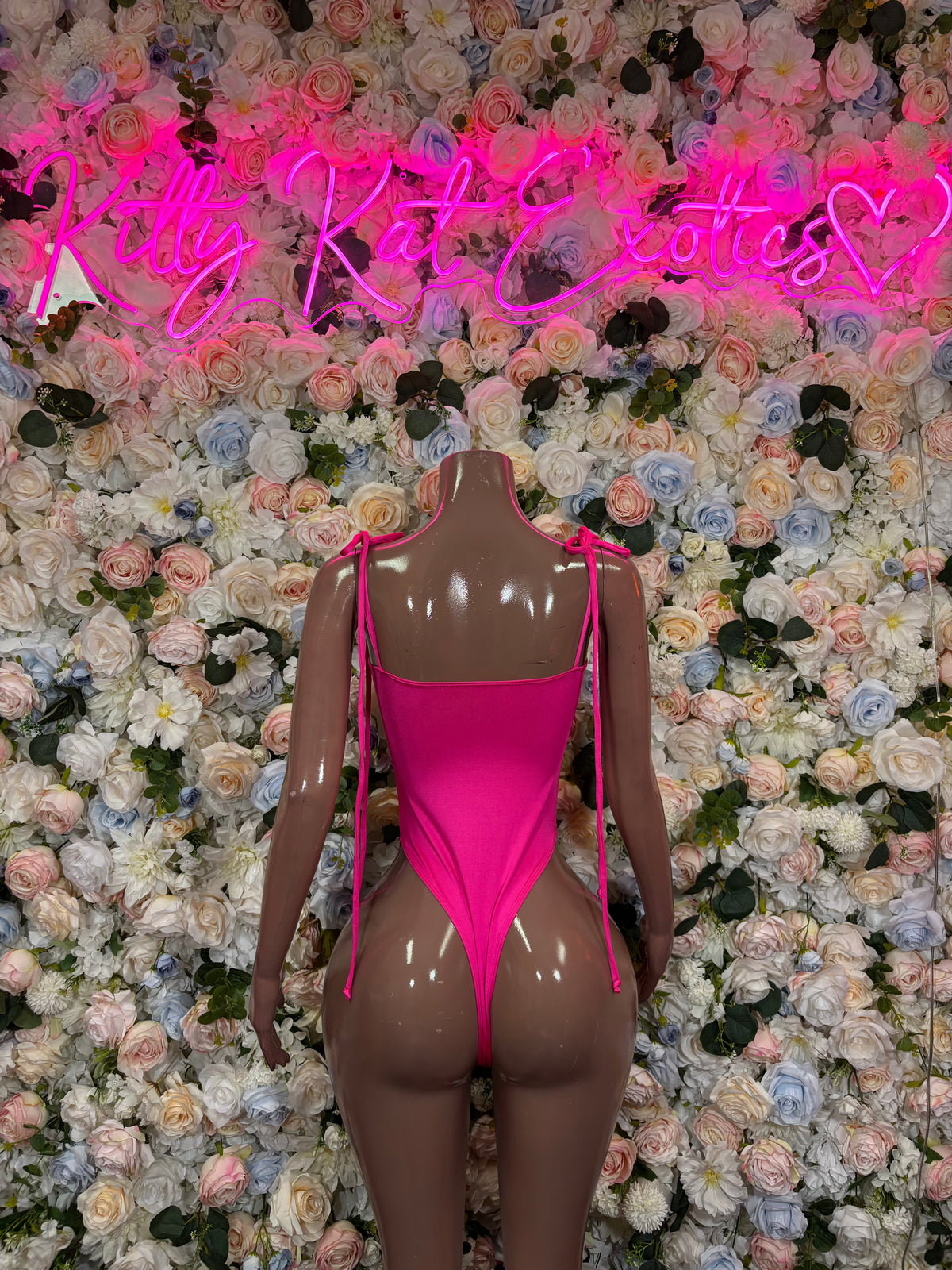 Pink Bottlegirl Bodysuit – One Piece Exotic Dancewear, Rave Outfit & Festival Clubwear