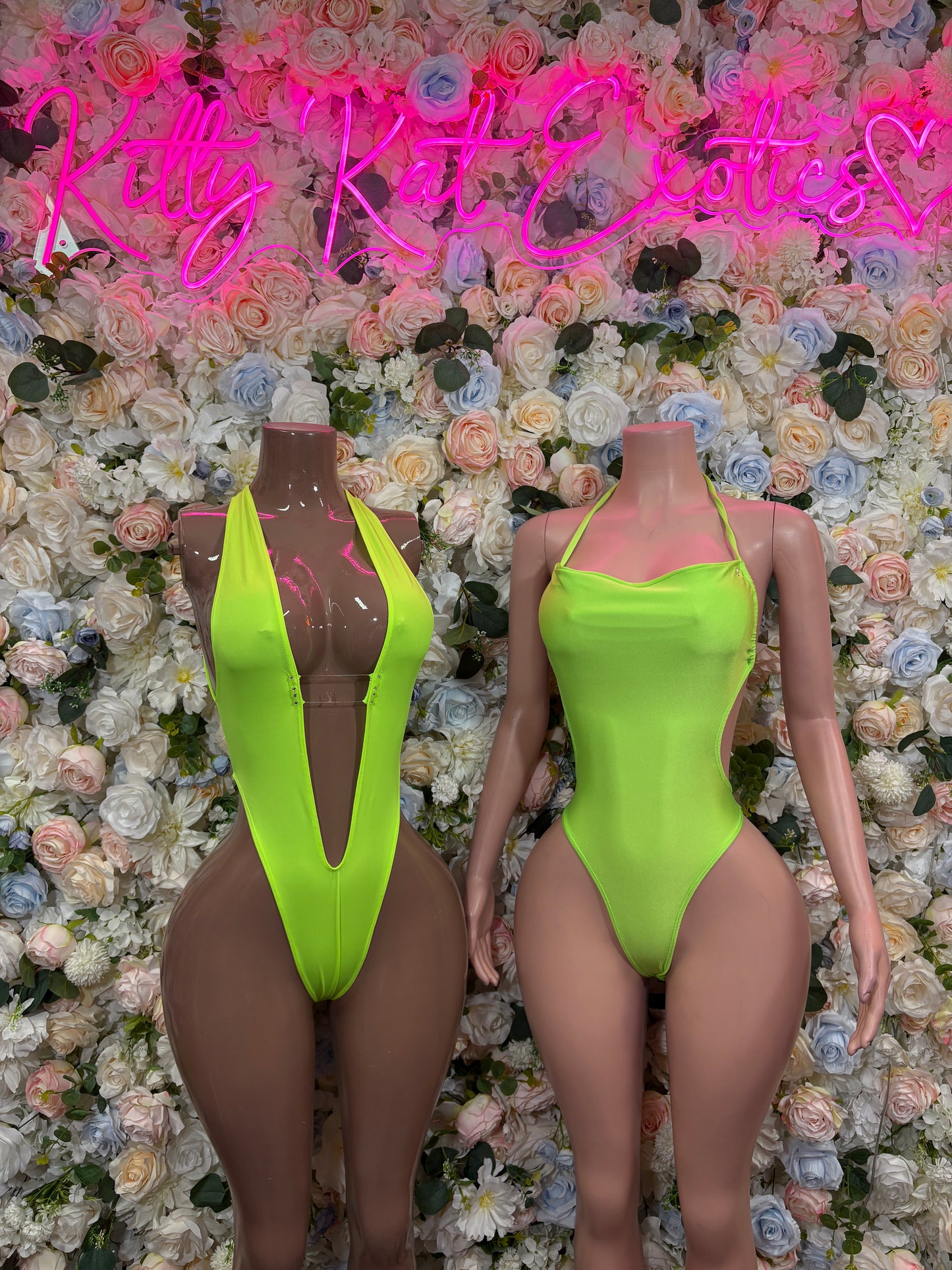Ravewear One-Piece Bodysuit - Neon Green | Exotic Dancewear for Performers, Raves, & Festival Clothing