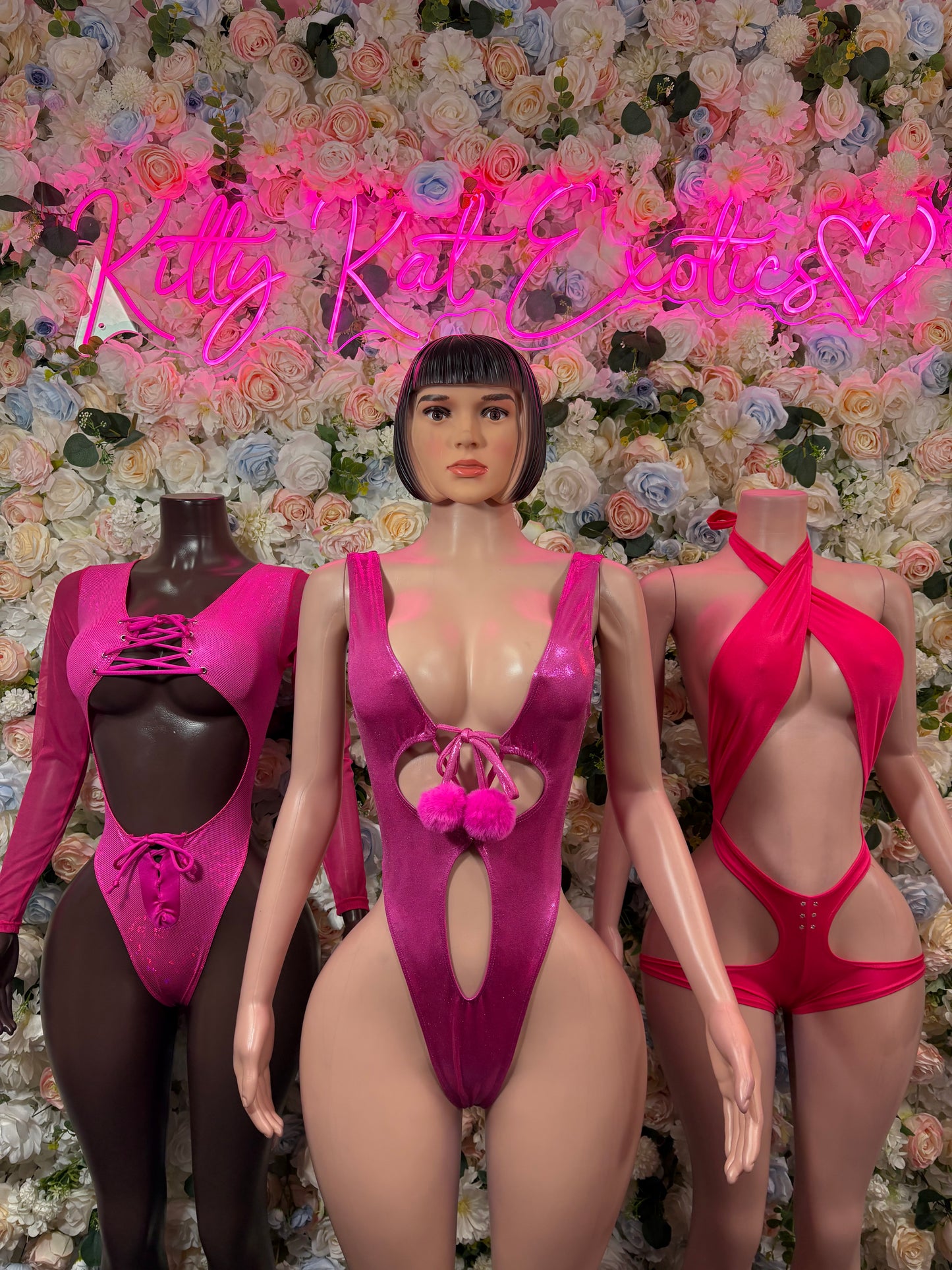 Pink Bodysuit Exotic Dancewear