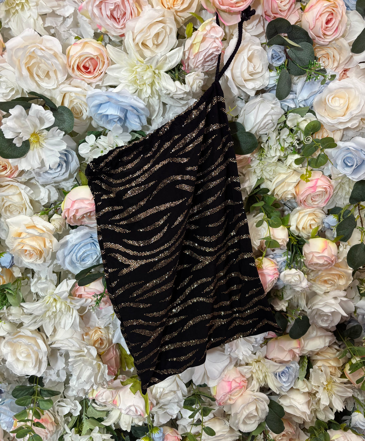Gold Zebra Money Bag