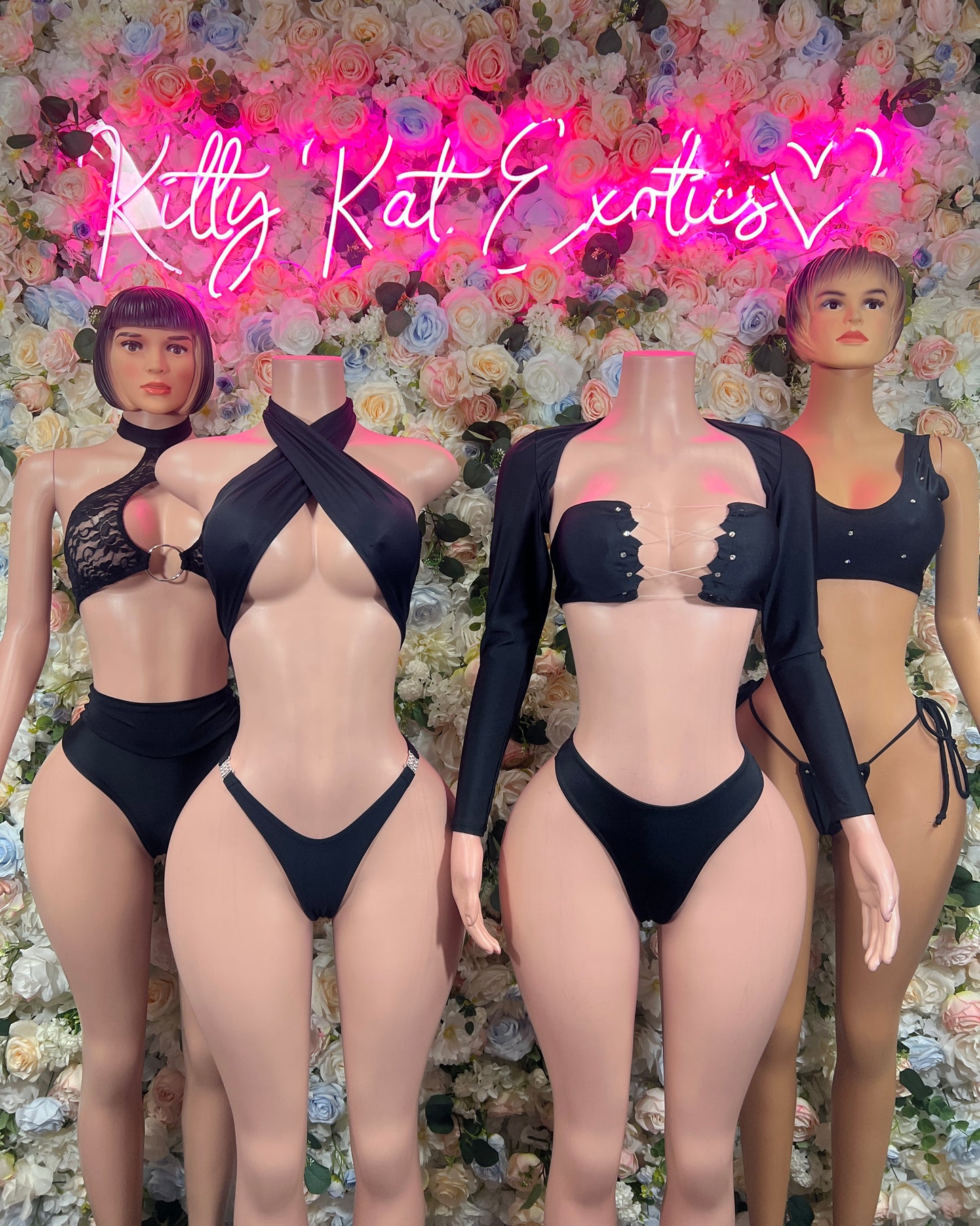 Black Rave Outfit: Two Piece Set