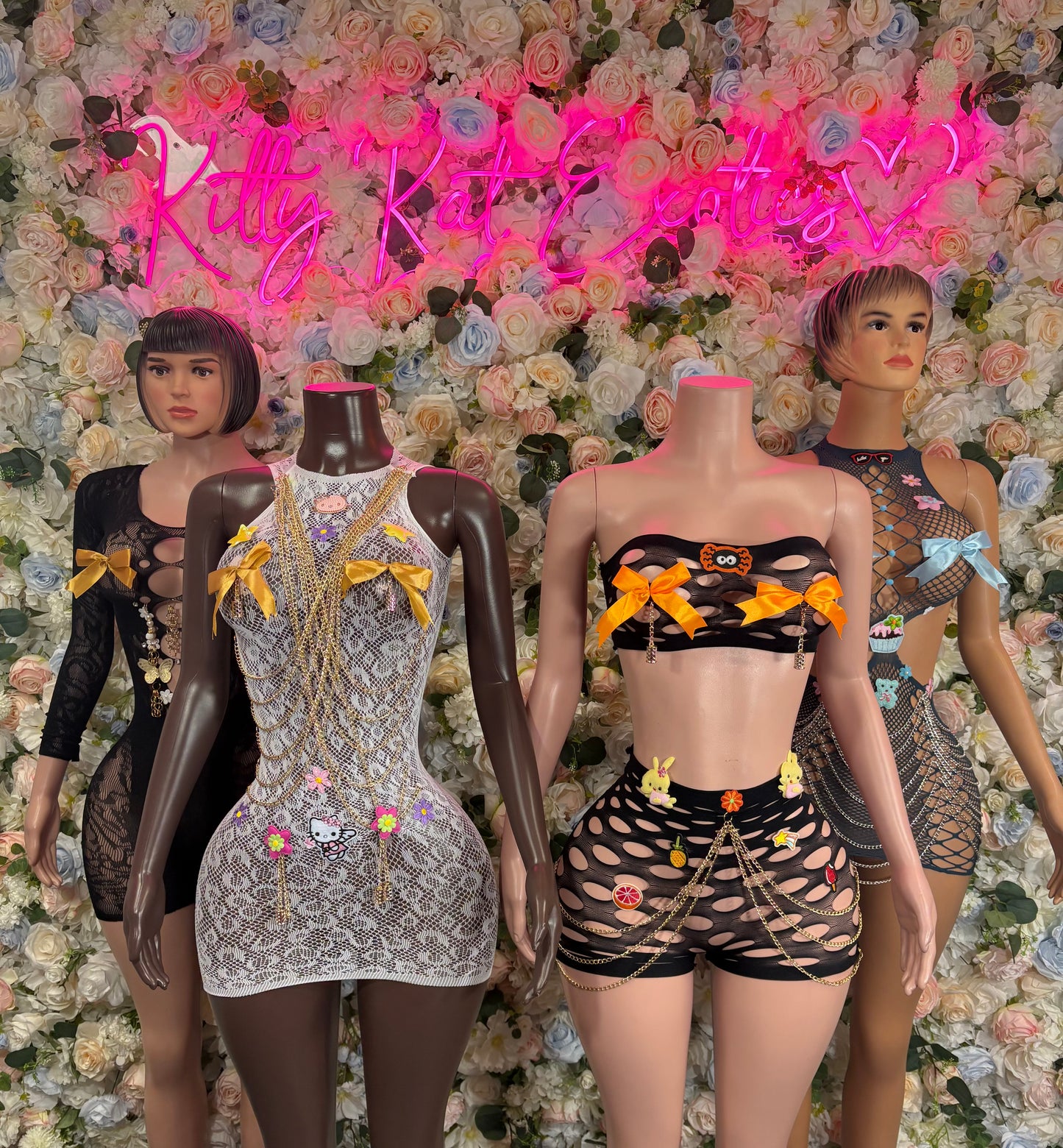 Fishent Dress Grey Custom Exotic Dancewear Festival wear