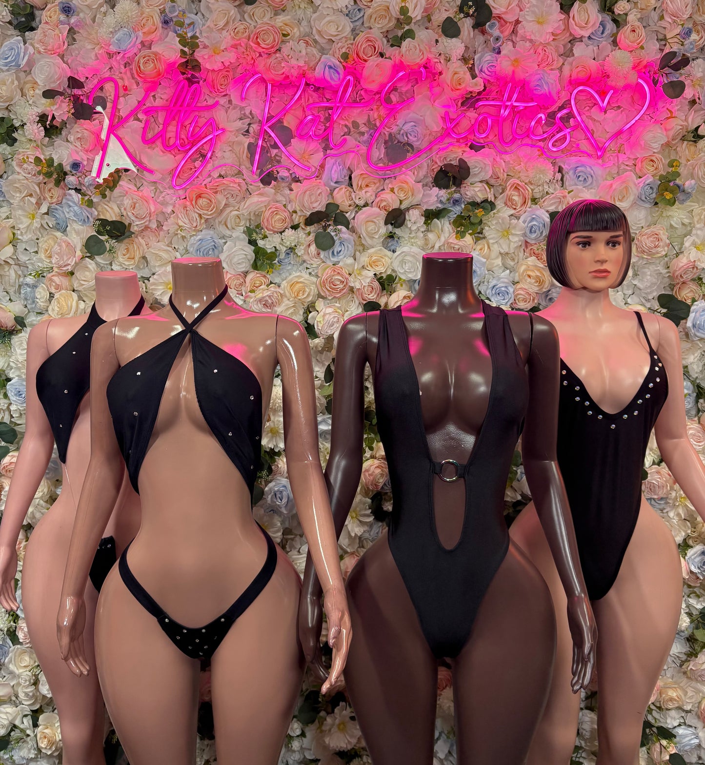 Black Bodysuit One-Piece Ravewear Bartender Outfit Clubwear