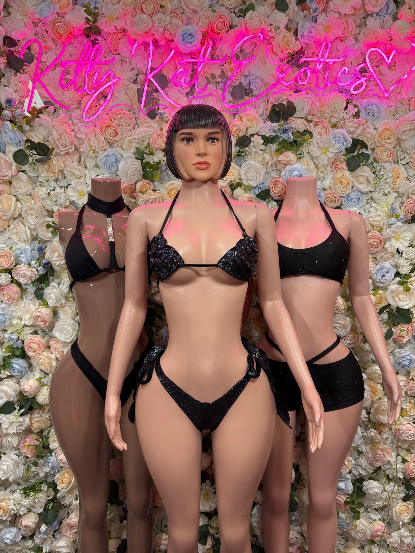 Dancewear Black Two Piece Set Festival Rave Outfit Clubwear