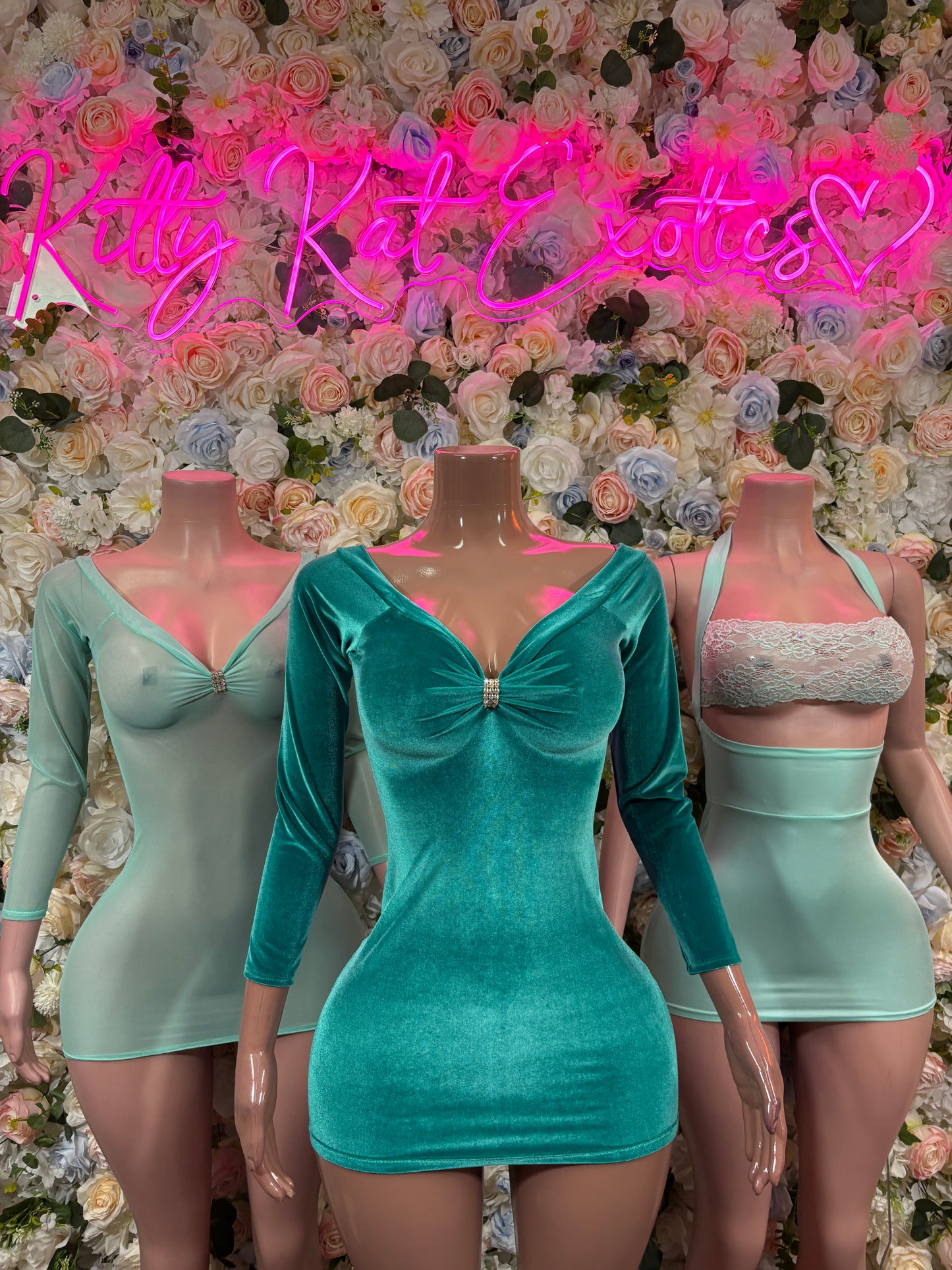 Teal Velvet Dress - Sexy Formal Evening Dress, Exotic Dancewear, Date Night Outfit, Rave Festival Clubwear
