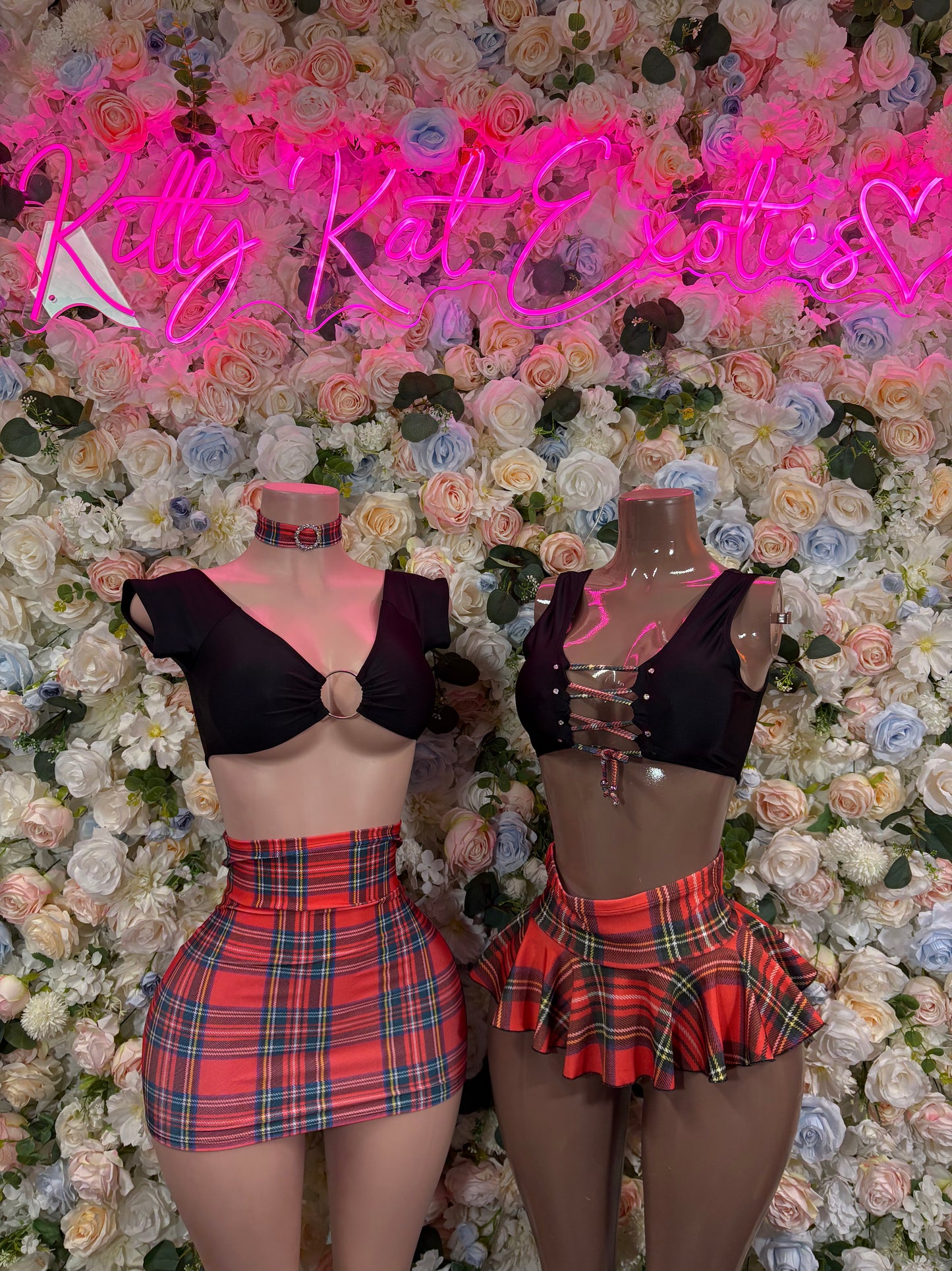 Festival Clothing School Girl Two-Piece Skirt Set – Festival & Rave Wear, Exotic Dancewear for Women