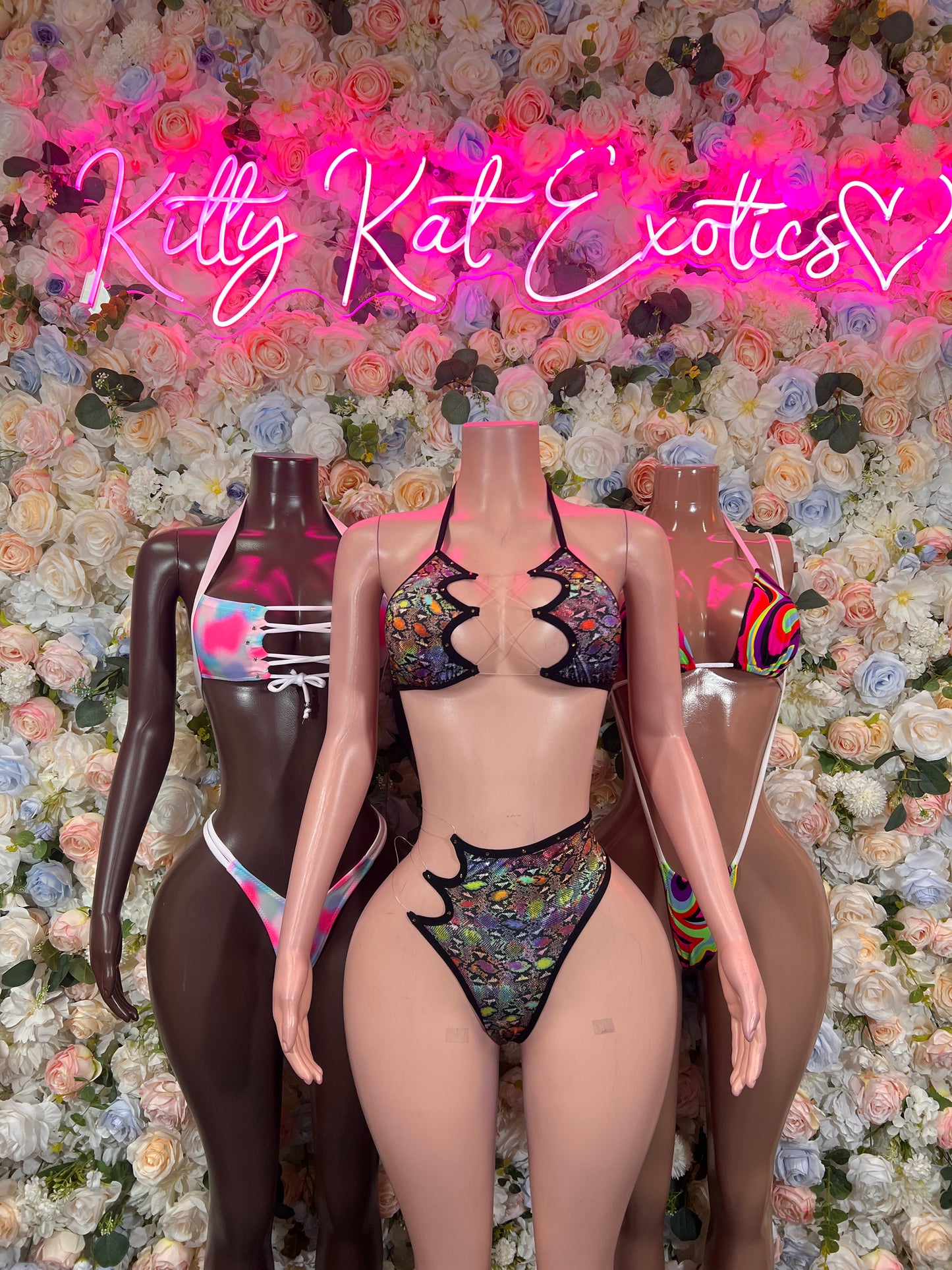 Ravewear Pink And Blue Two Piece Trippy Festival Outfit, Clubwear, Performance Costume, Party Wear