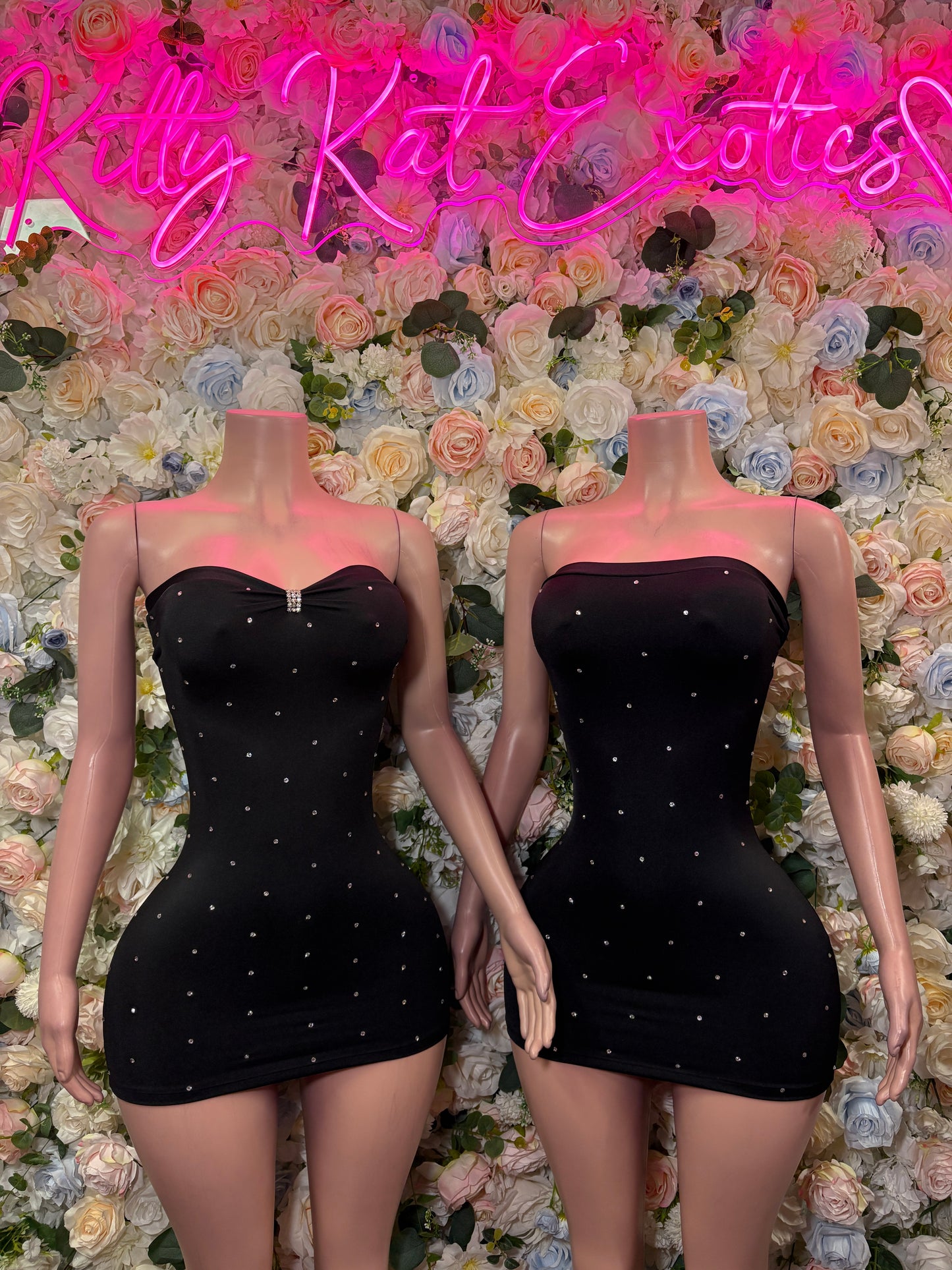Black Dress - Sexy Date Night Club Dress | Rave Festival Exotic Dancewear Clubwear Bottle Girl Ravewear