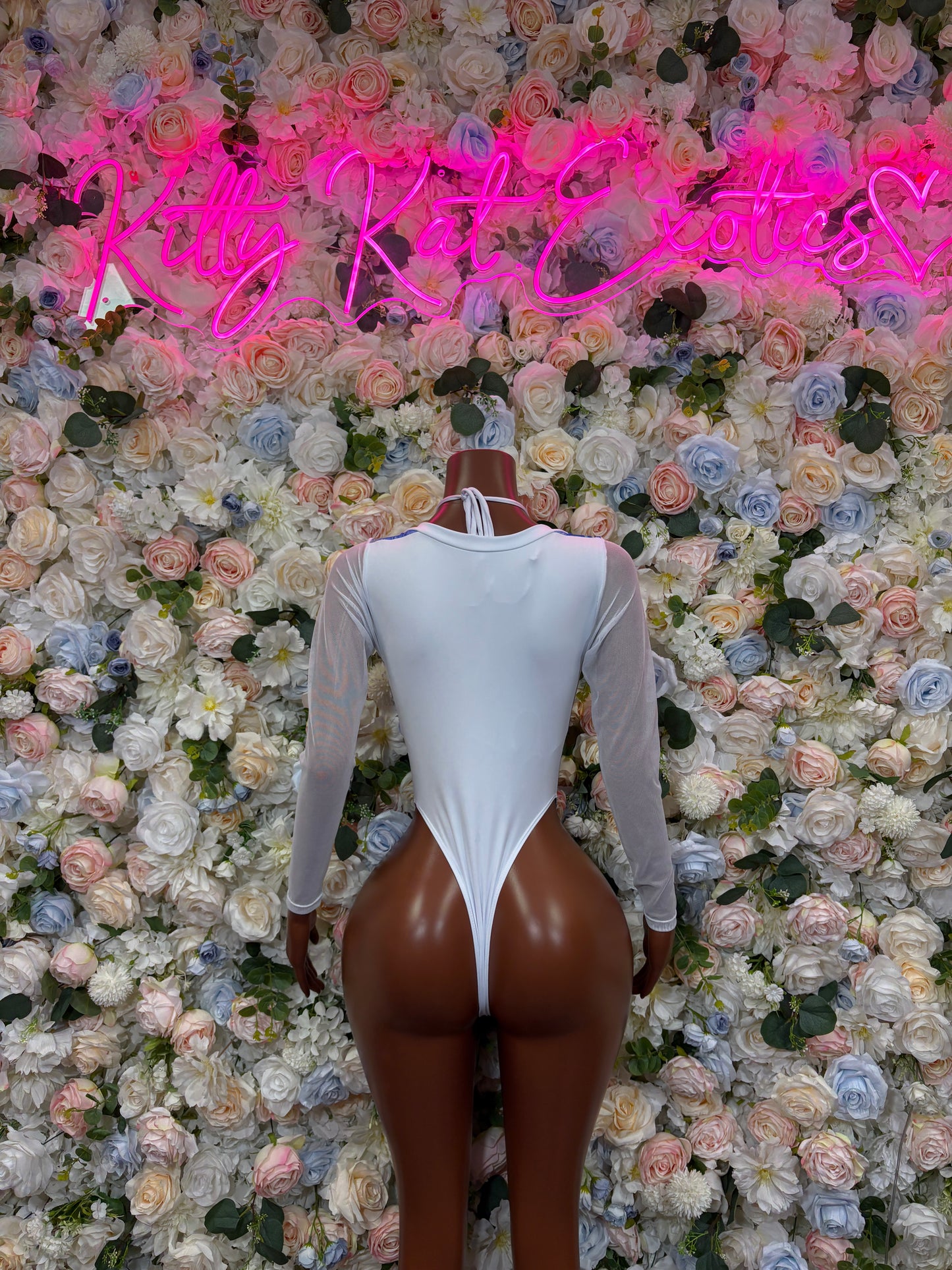 Bottlegirl Multicolor Hologram Bodysuit - Women’s Exotic Dancewear, Bartender Costume & Rave Clubwear