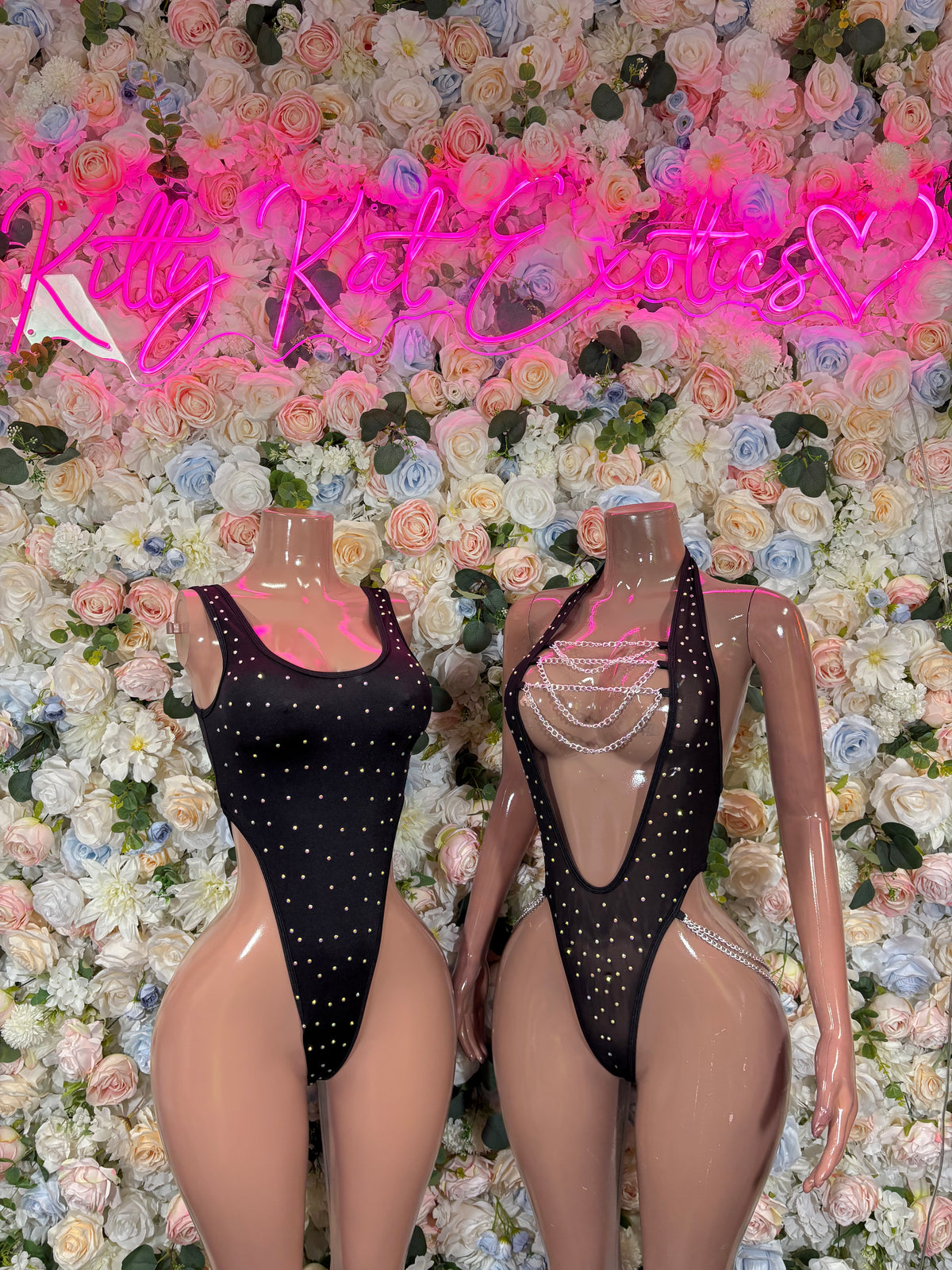 Black Rhinestone Bodysuit Costume – Dancewear, Rave Outfit Festival Clubwear