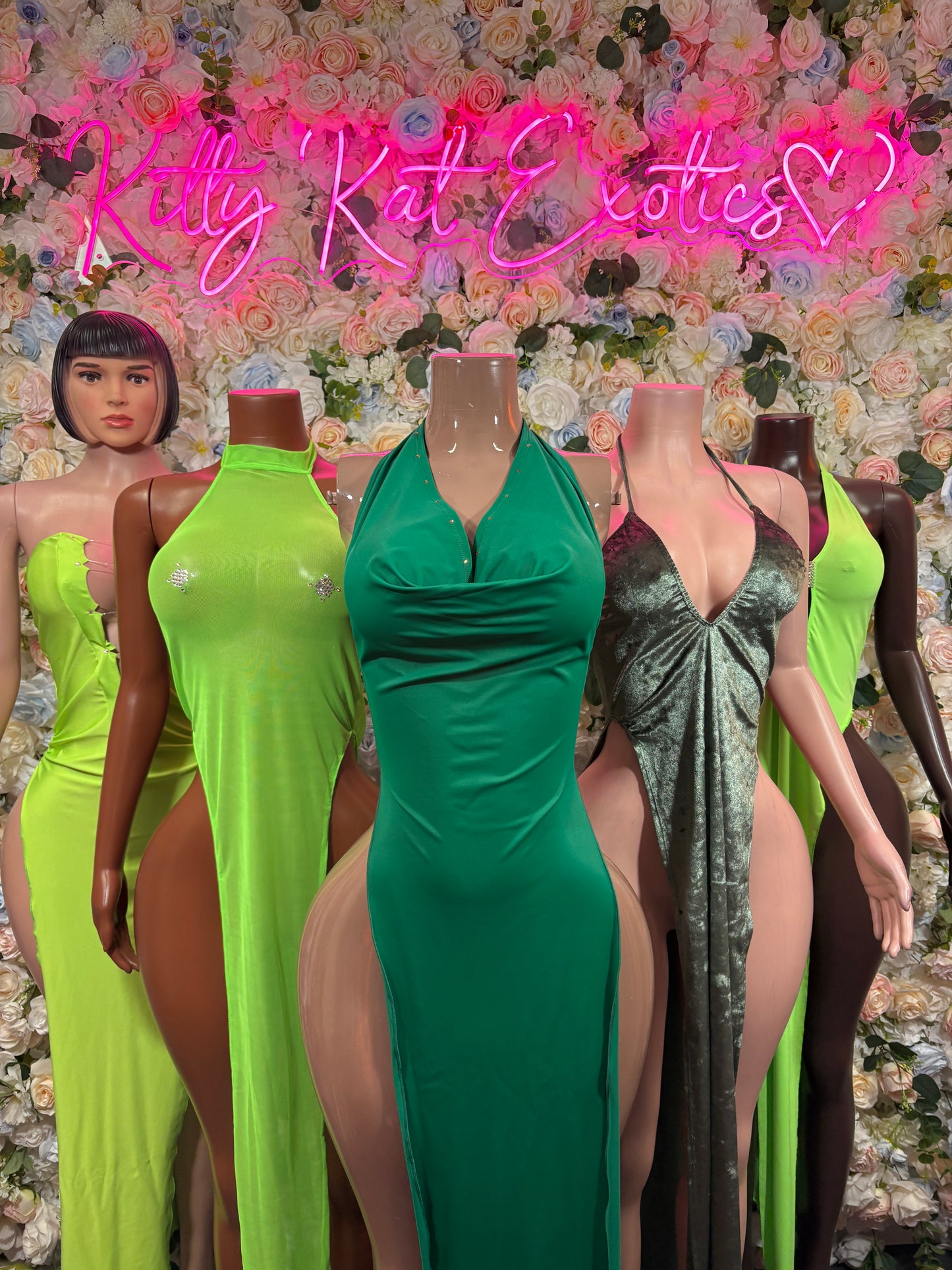Green Gown Date Night Exotic Dancewear Women’s Dance Costume