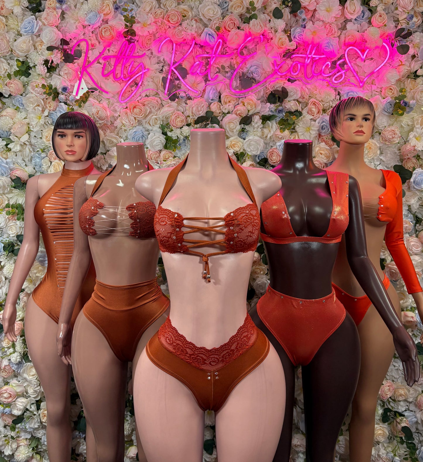 Orange Two-Piece Set – Summer Festival & Rave Wear Bartender Outfit