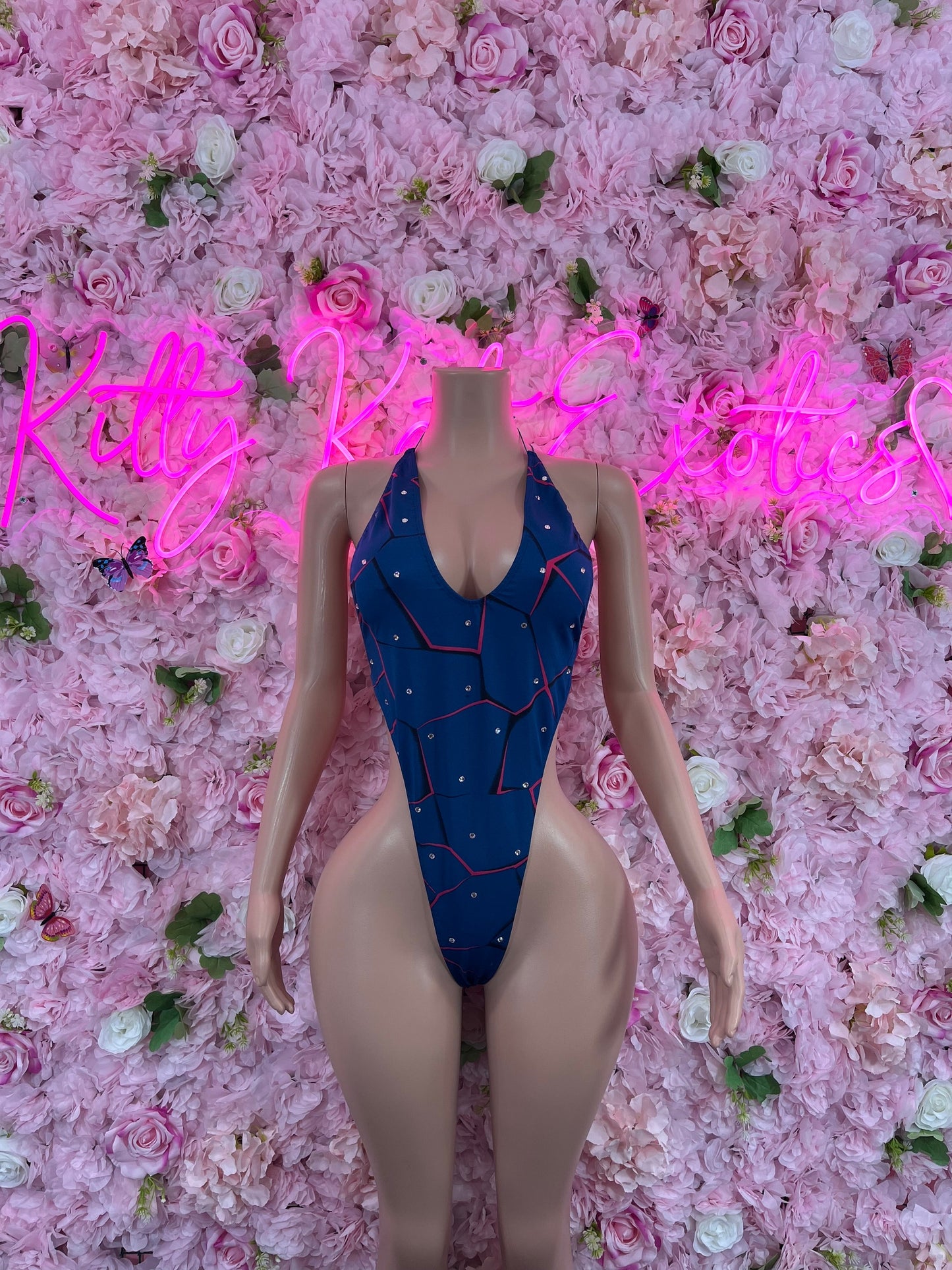 Exotic DancewearOne Piece Blue