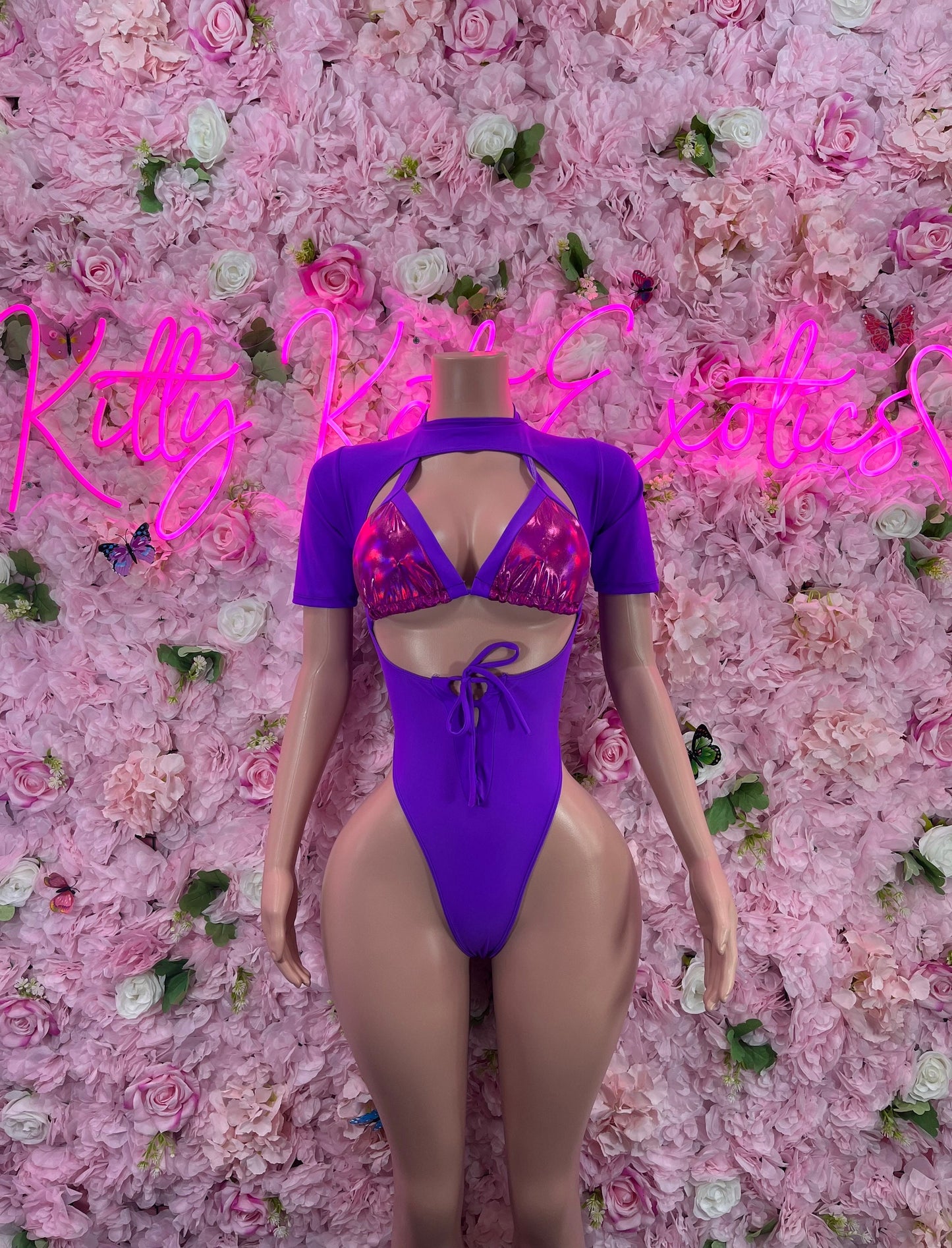 New Years Bottlegirl One Piece Purple Dancewear Festival wear