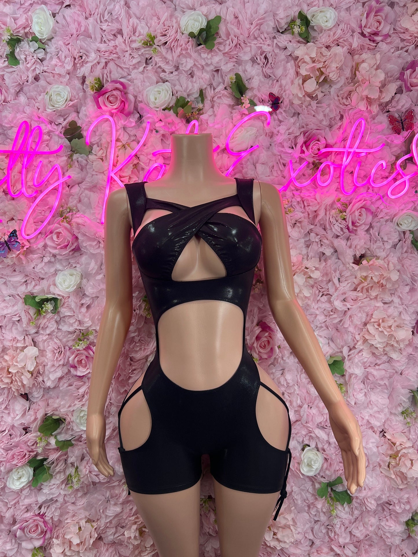 New Years Bottlegirl One Piece Black Bartender Outfit Festival wear