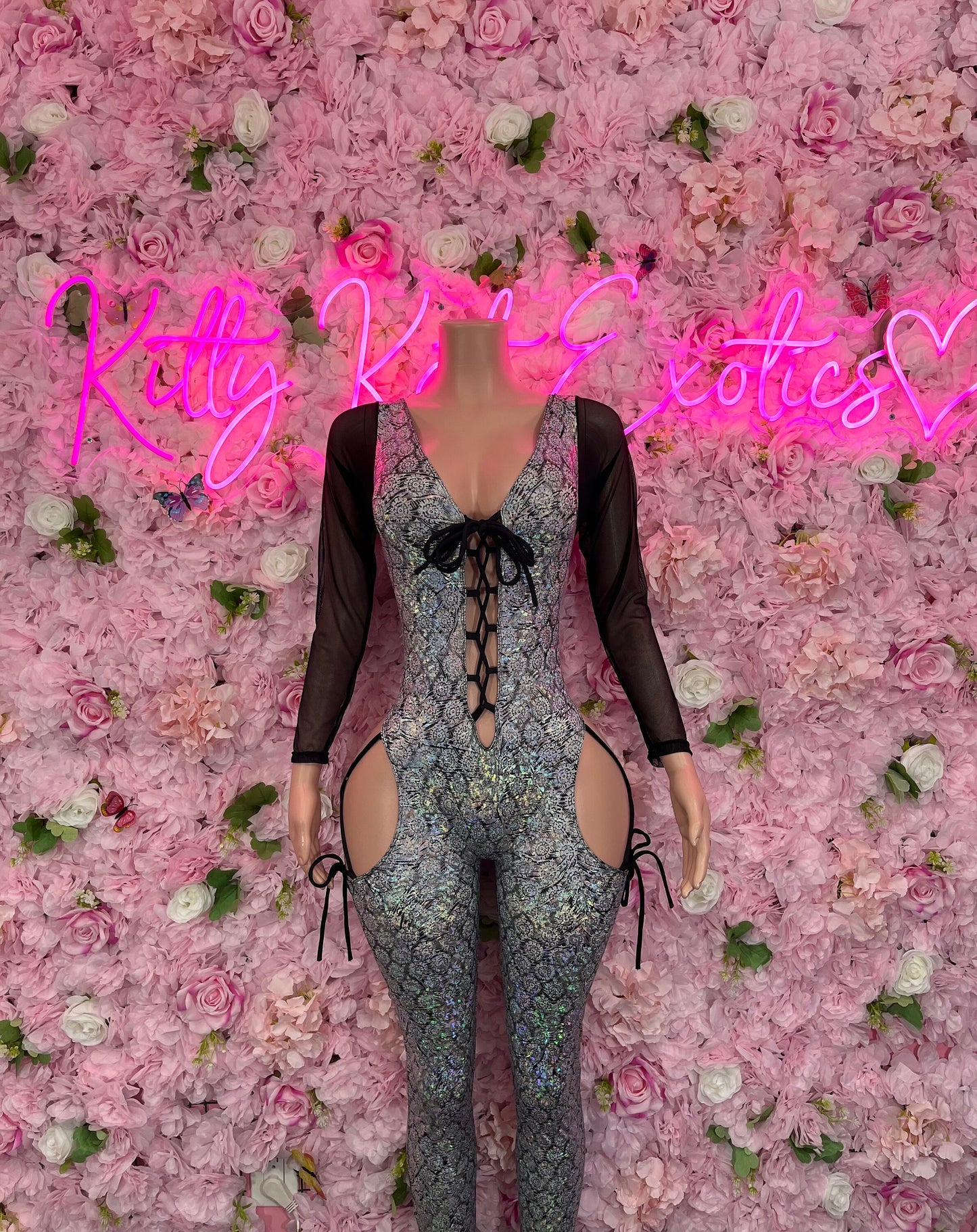 New Years Bottle Girl One Piece Metallic