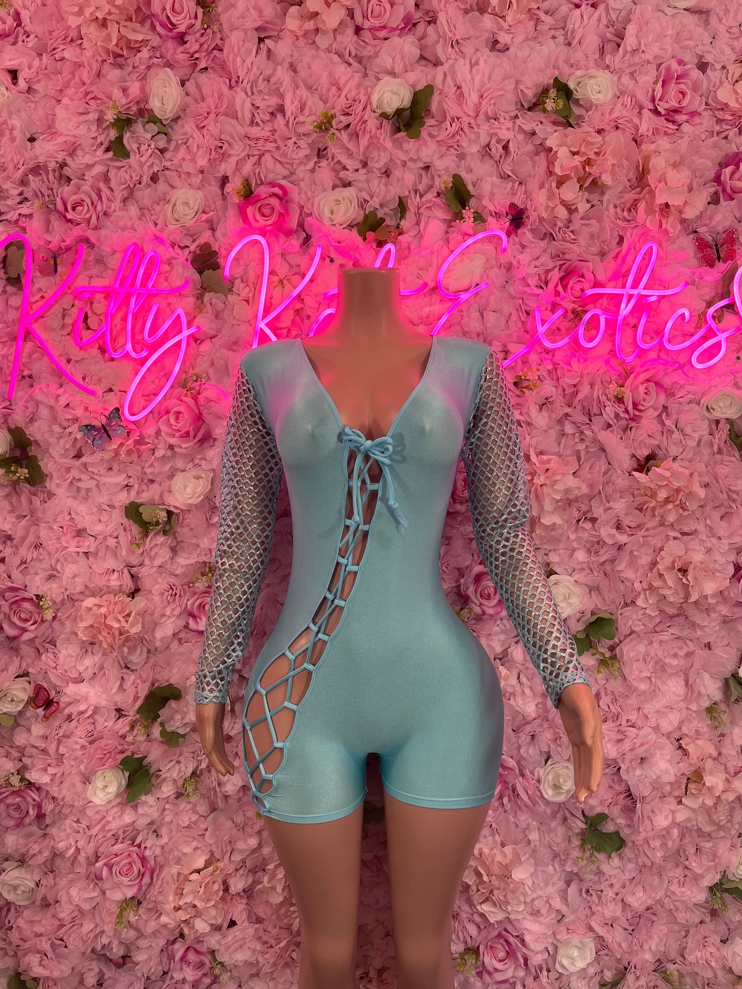 Bottlegirl One Piece Tiffany Blue Bartender Outfit Dancewear