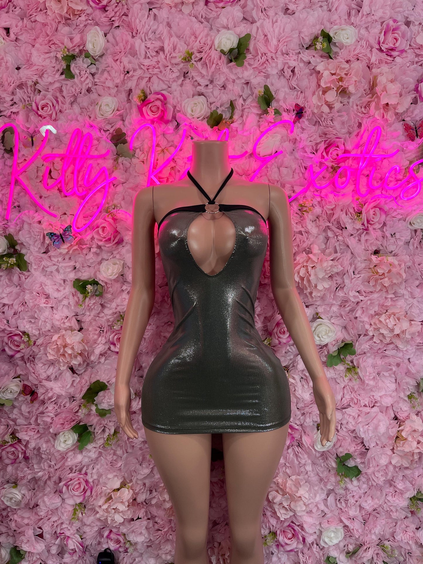 Dress Silver Metallic