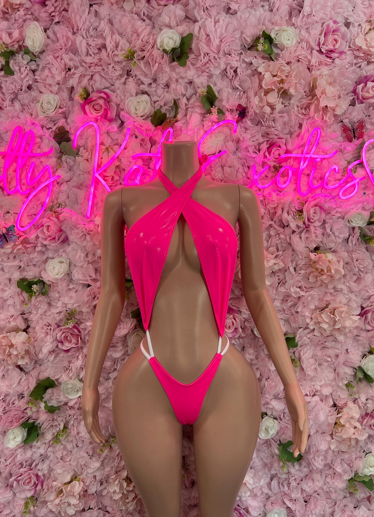 Exotic DancewearOne Piece Slingshot Pink