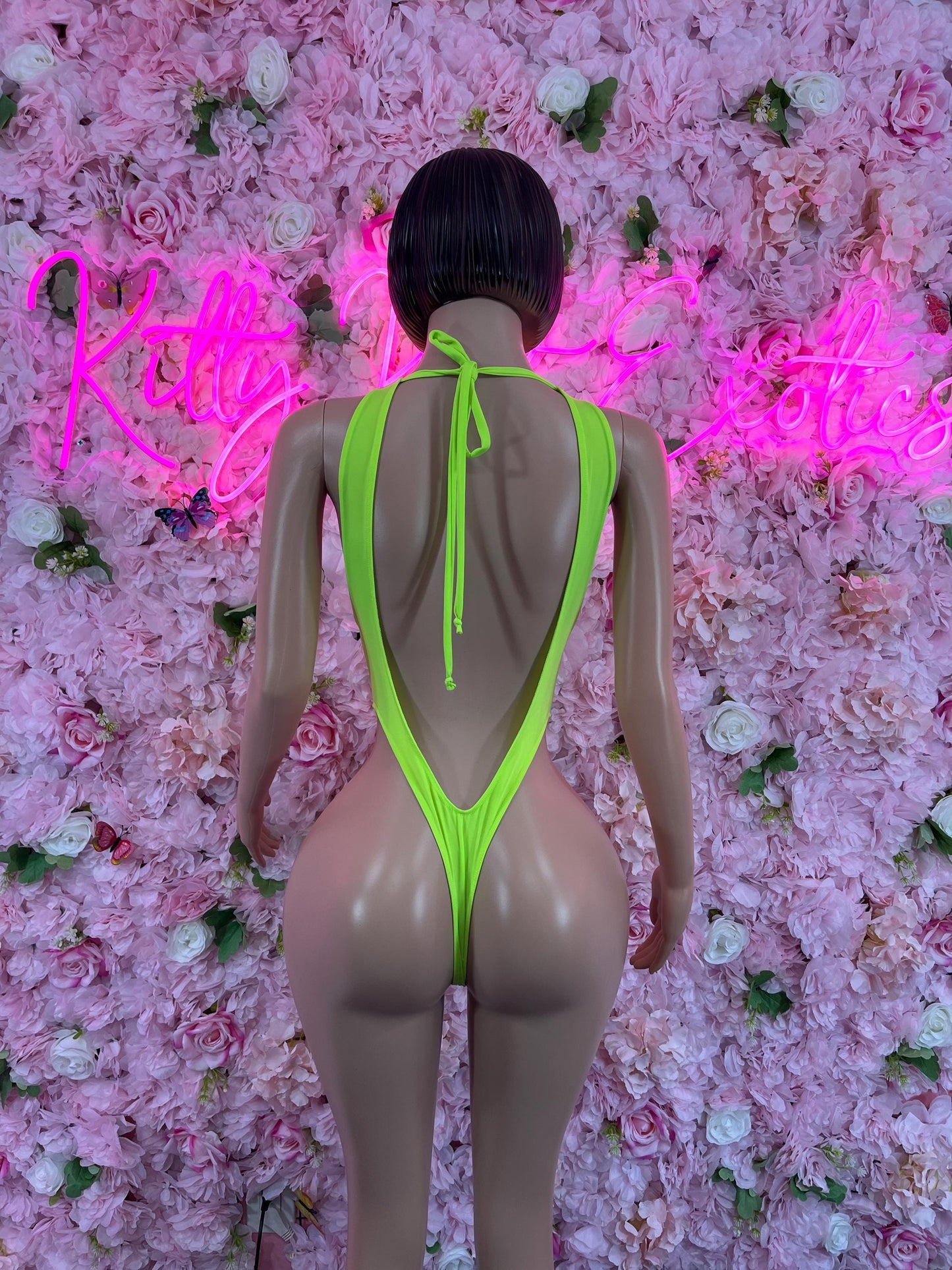 Exotic DancewearOne Piece Green Bodysuit