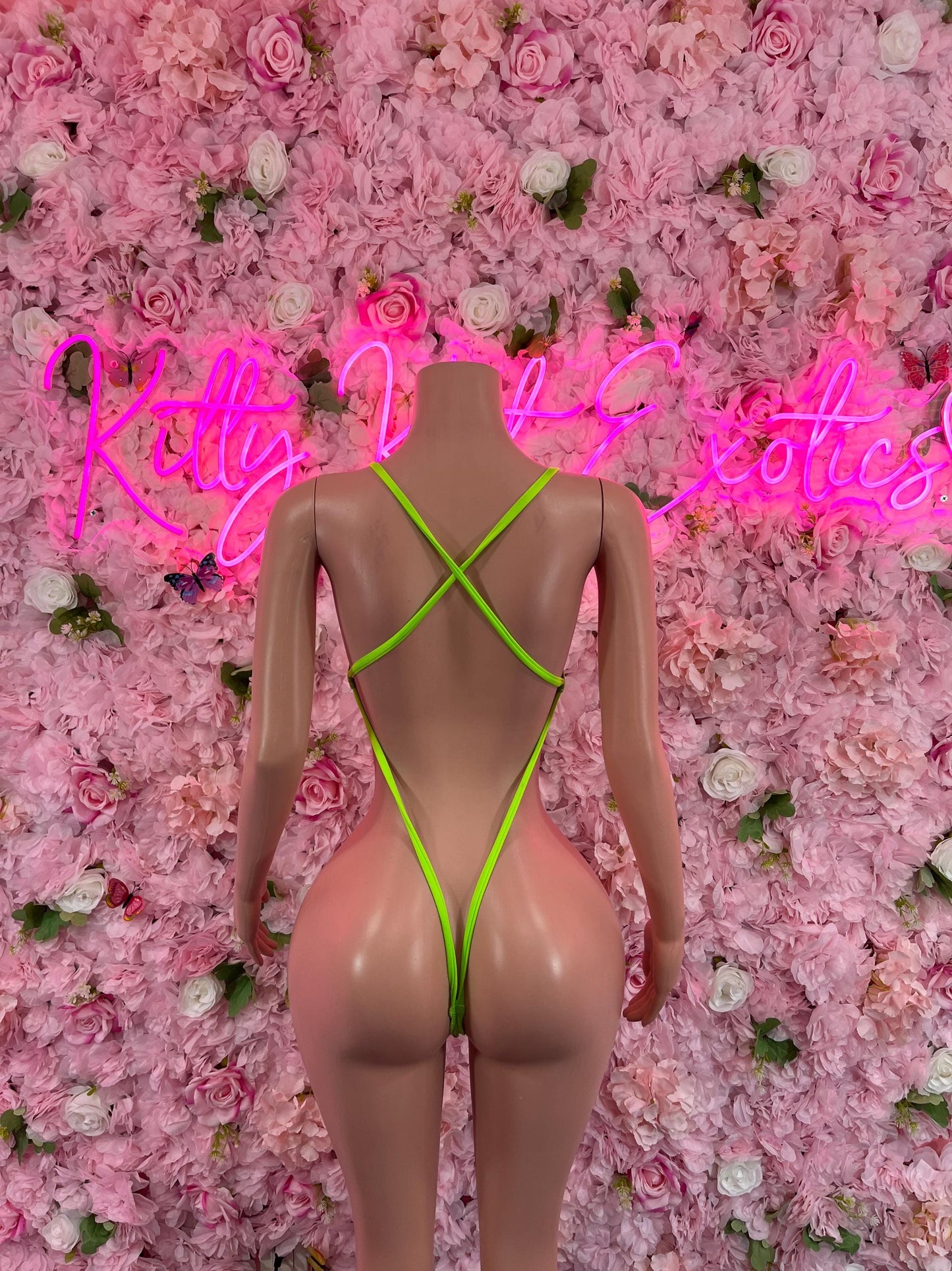 Exotic DancewearOne Piece Green Bodysuit