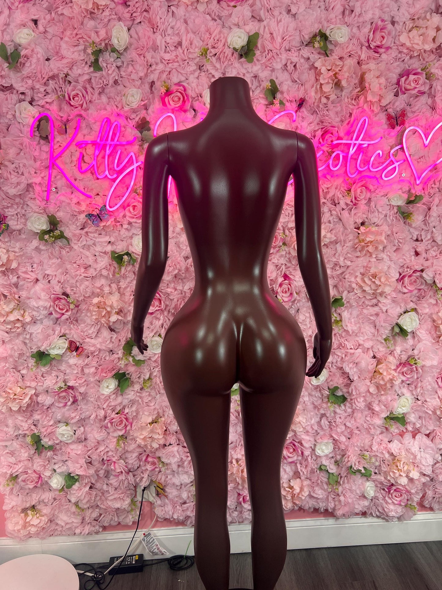 Custom BBL ‘Ebony Mannequin with Arms & Stand (Package #3) Fast 3-Day Shipping | Premium Display Mannequin