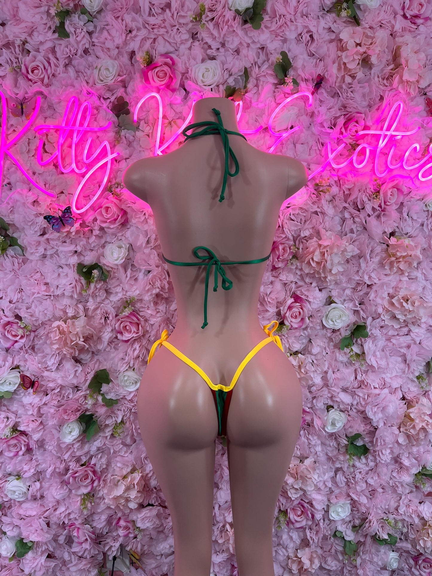 Two Piece Bolivian Flag Bikini Festival Wear