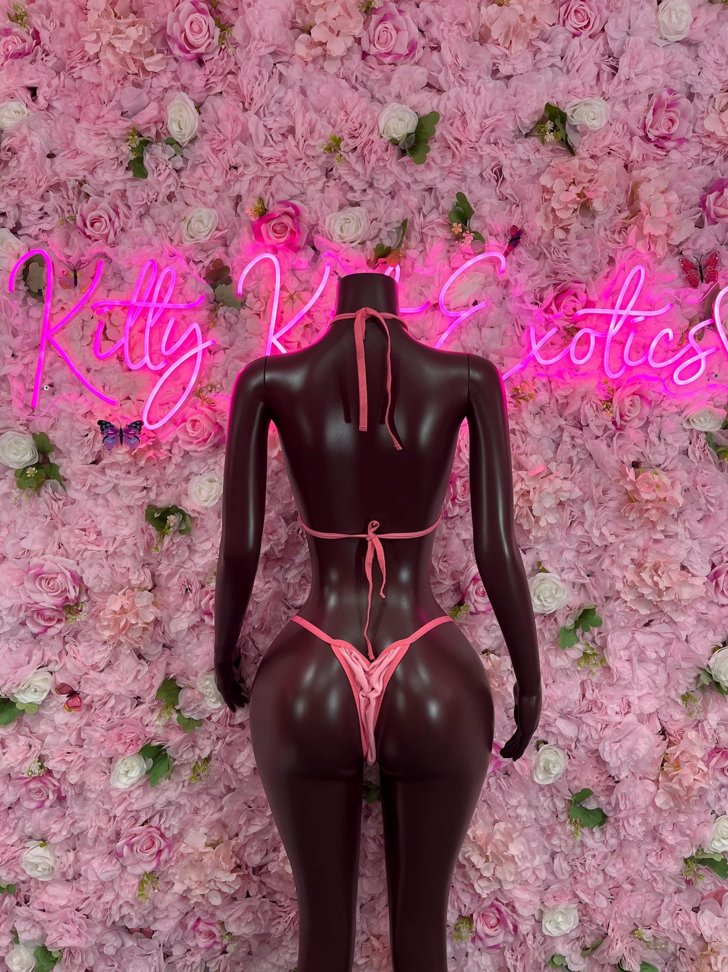 Two Piece Bikini Pink Dancewear Swimwear Beachwear