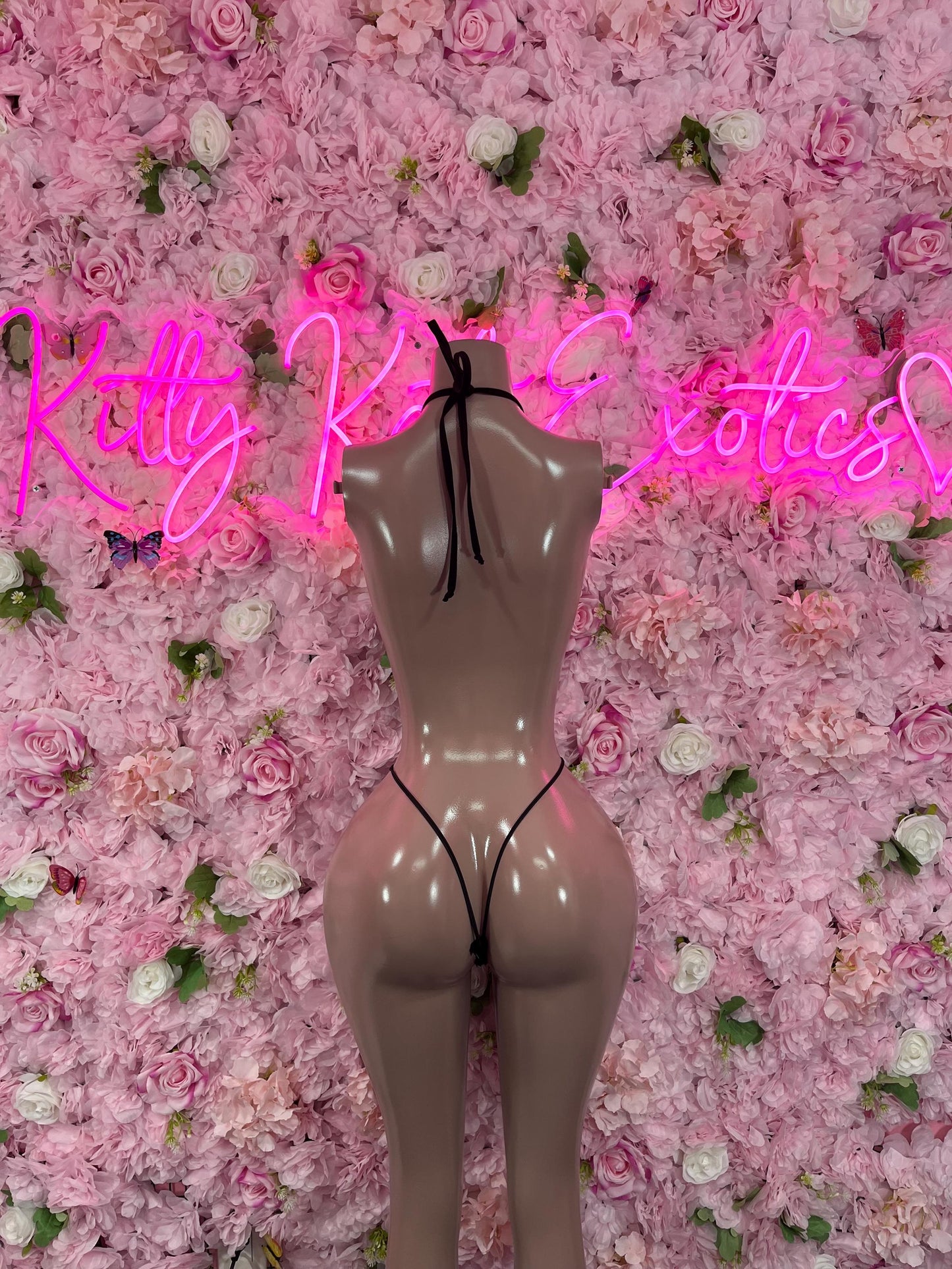 Exotic DancewearOne Piece Bodysuit Black Exotic Dancewear Performance Wear Stripper wear
