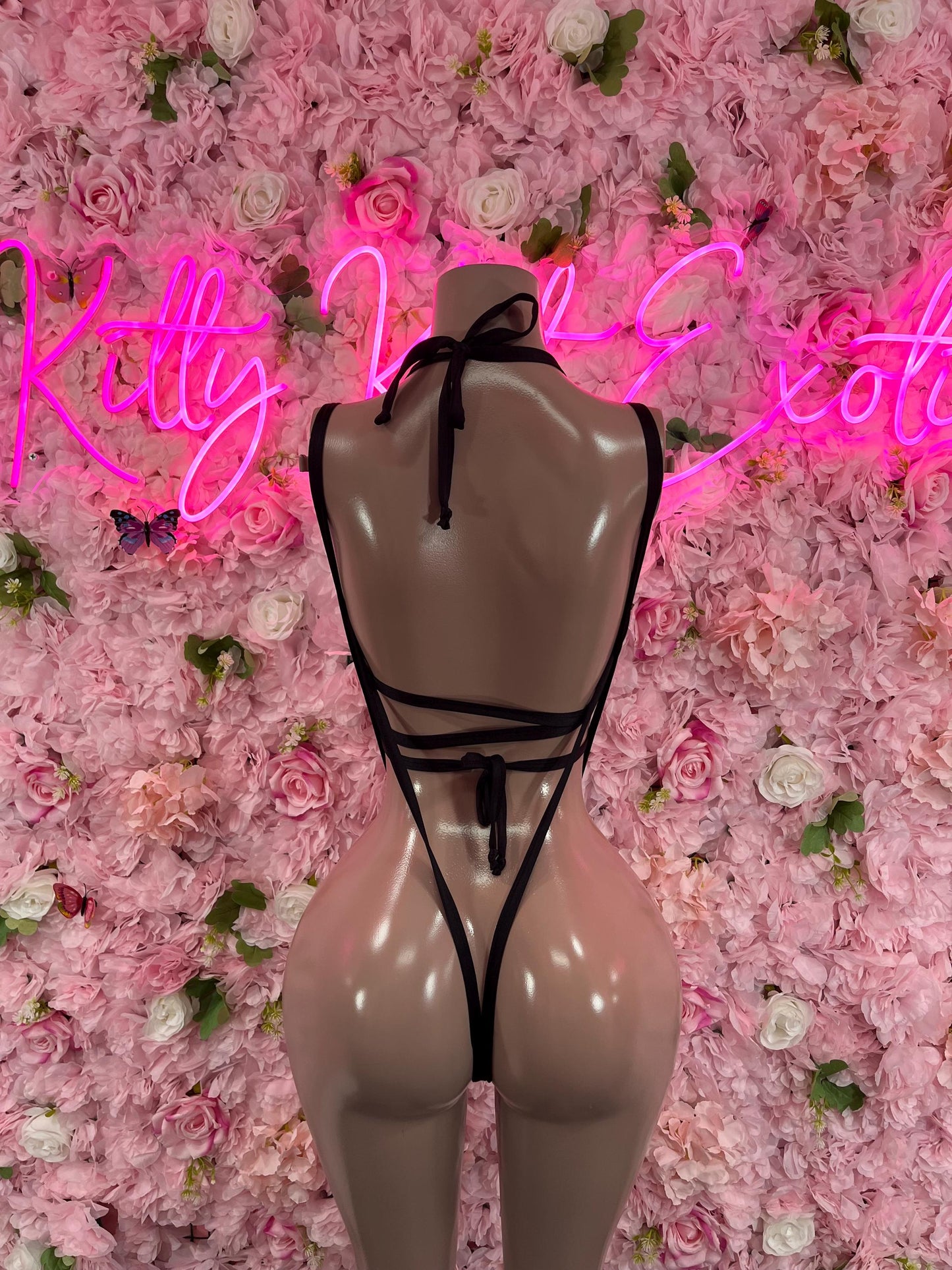 Slingshot One Piece Black “Kisses Dancewear Festivalwear