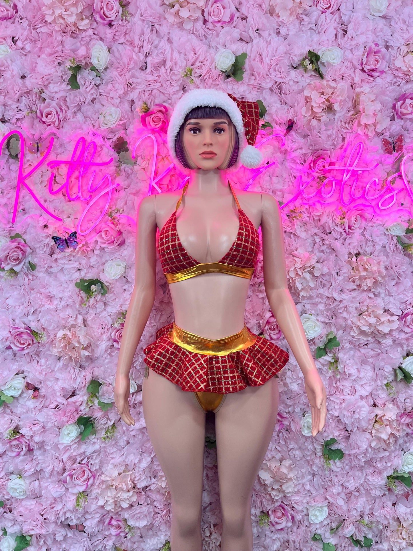Naughty Santa Sexy Santa Christmas Costume - Two Piece Holiday Outfit - Festive Womens Christmas Lingerie Christmas