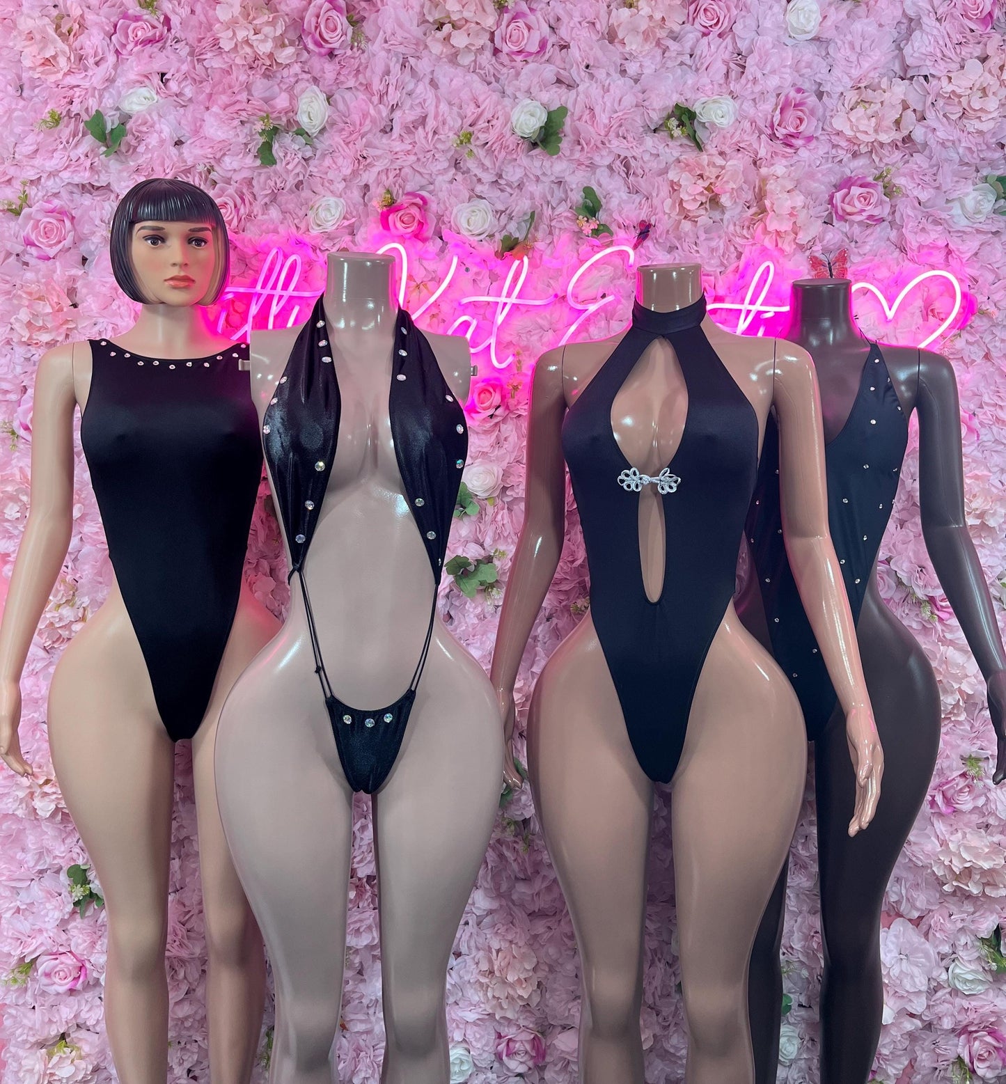 Slingshot Black Bodysuit Ravewear Festival wear for Parties, Night Out | Sexy and Eye-Catching Bottlegirl Dancewear Fashion