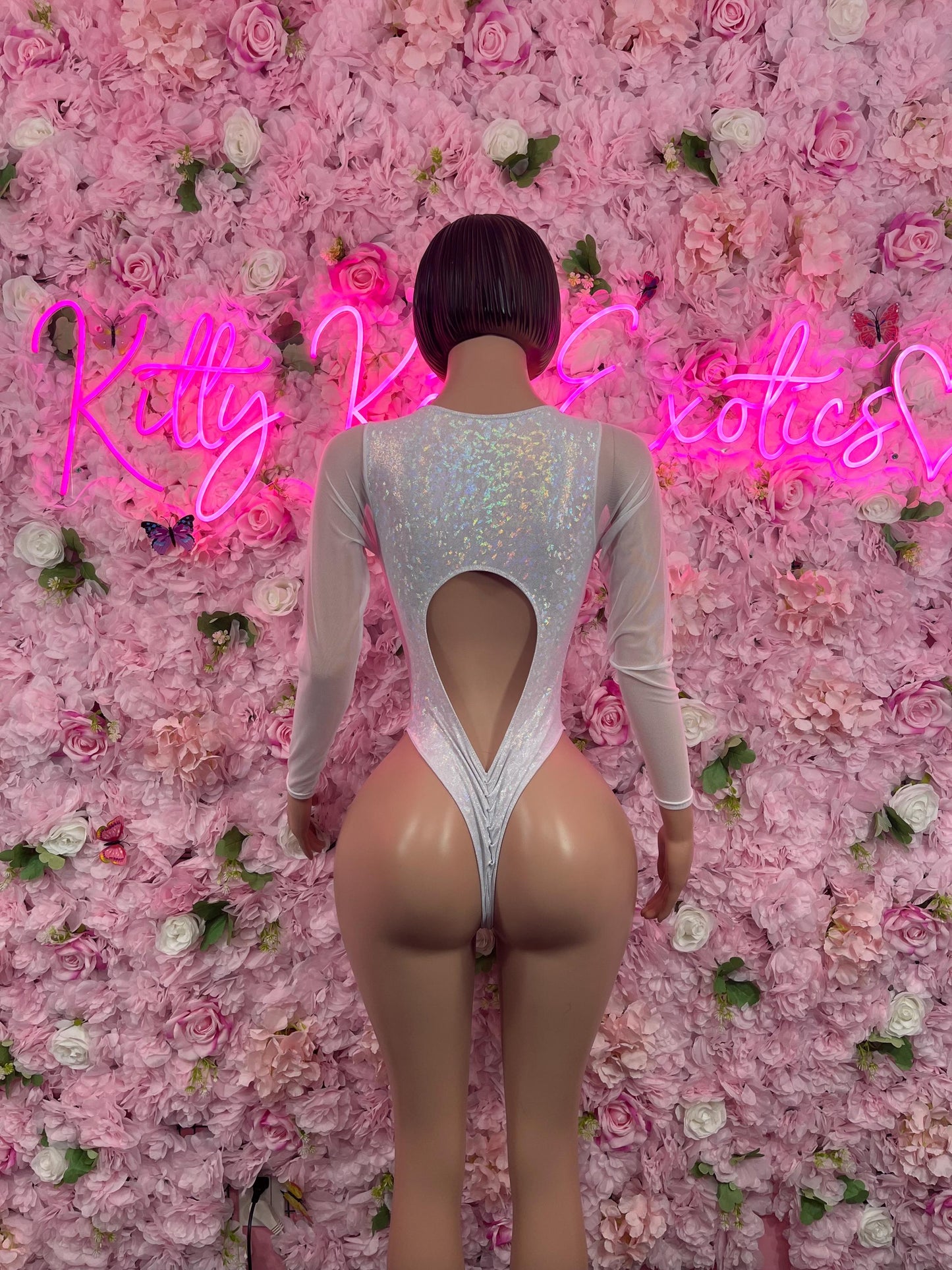 Bottlegirl One-Piece Crushed Metallic Bodysuit | Bartender Clubwear | Dancewear Festival Wear Waitress