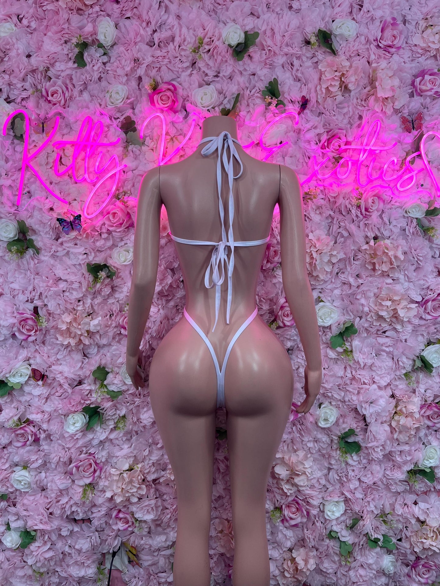 Exotic Dancewear Sexy Santa Christmas Costume - Slingshot Holiday Outfit - Festive Womens Christmas Lingerie