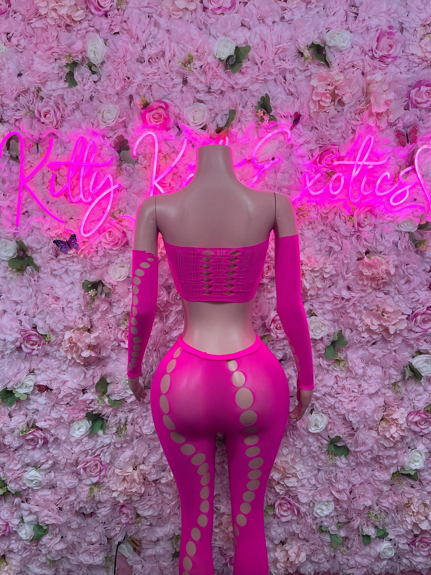 Exotic Dancewear Festival One Piece Fishnet Pink Dancewear Exotic Wear Festival Wear