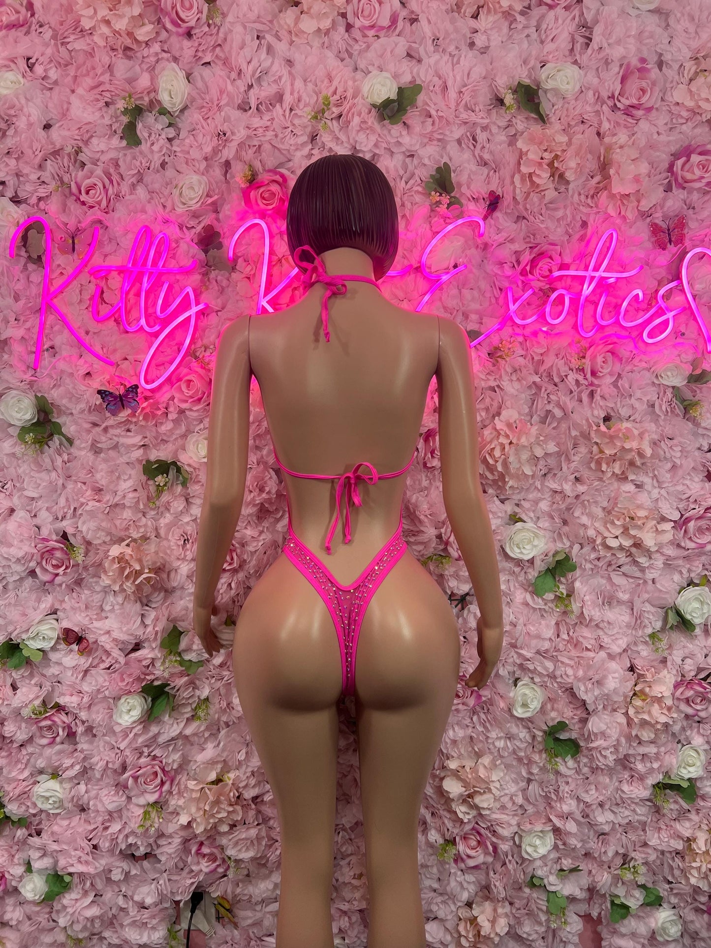 Ravewear One-Piece Pink Exotic Dancewear for Performers, Raves, or Night Out | Bottle girl Outfits