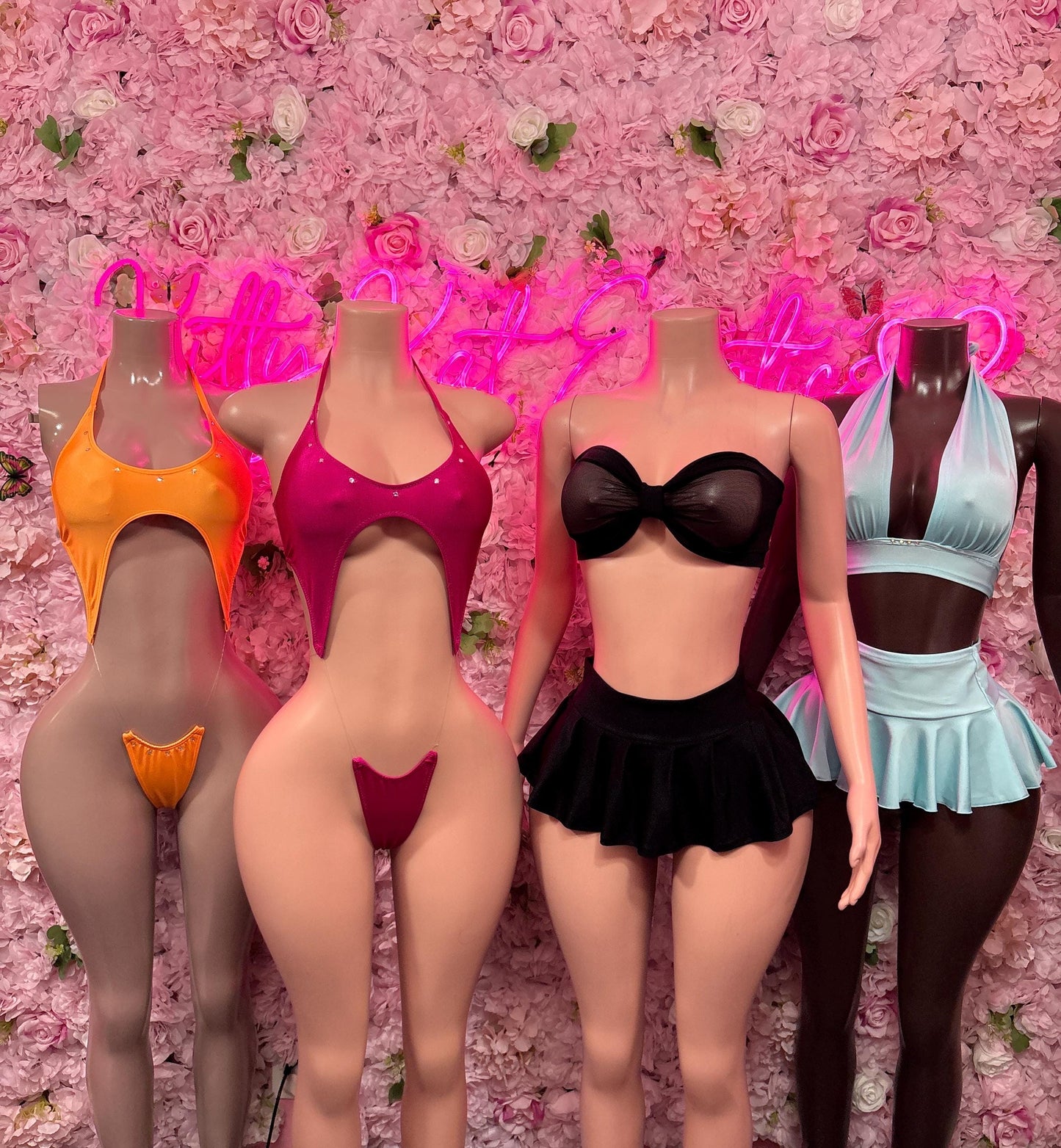 Dancewear One Piece Slingshot Pink - Exotic Dancewear Elegant and Sexy Evening Dress for Performers, Events, or Special Occasions