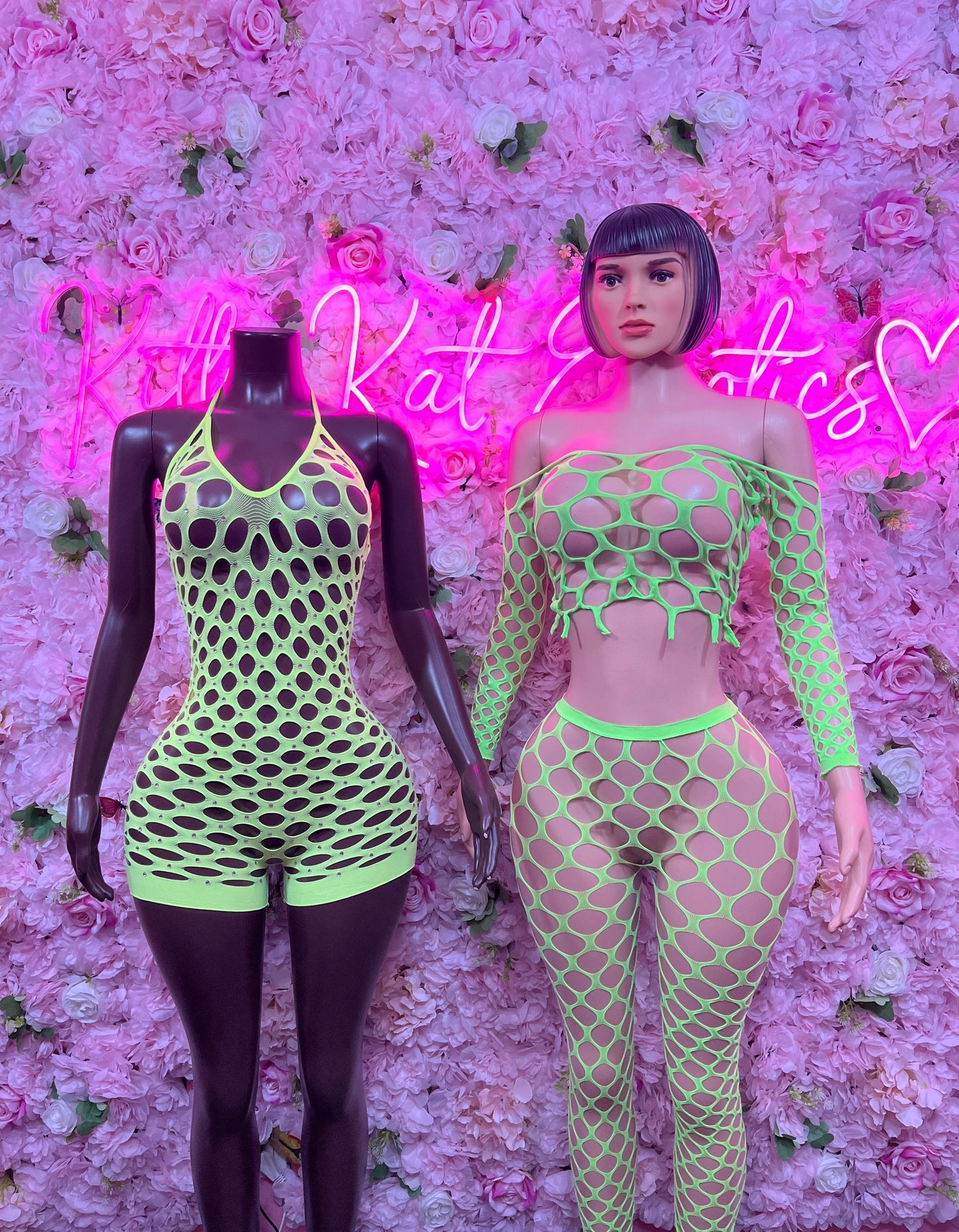 Exotic Dancewear One Piece Fishnet Green Dancewear Exotic Wear Festival Wear