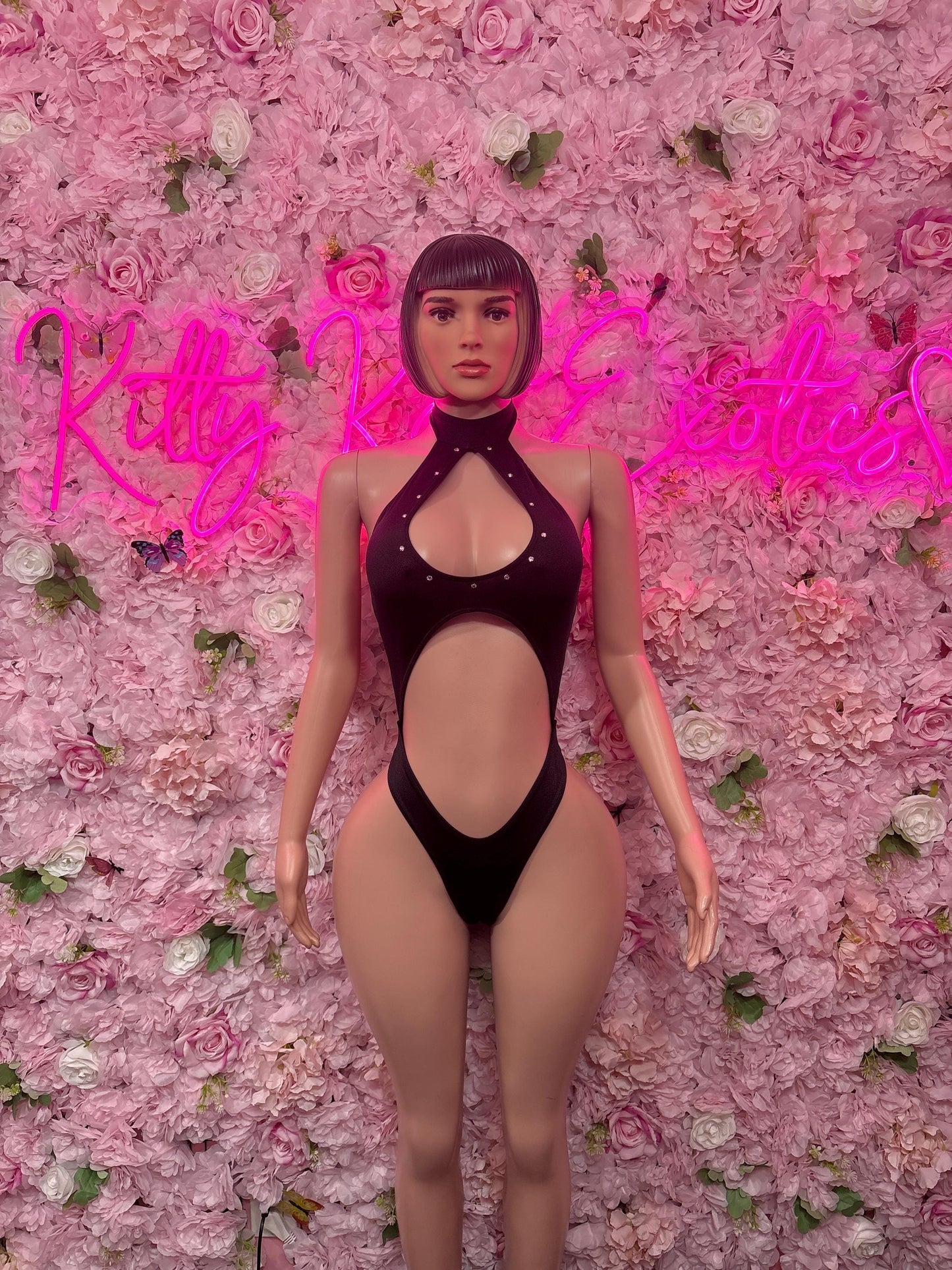 Bottlegirl One Piece Black Sexy Party Outfit, Clubwear, or Night Out Fashion | Bartender Ravewear Look Womens Clothing