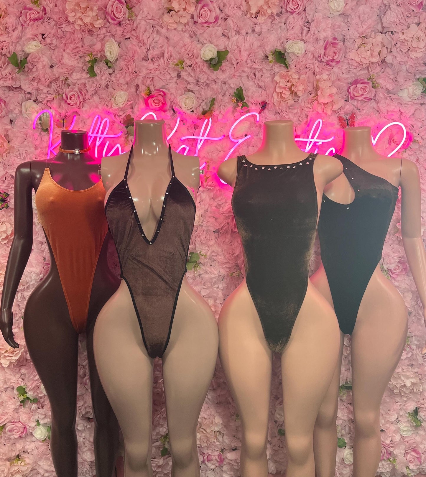 Bartender One Piece Brown Bodysuit Exotic Dancewear for Performers, Raves, or Night Out | Sexy and Flattering Style