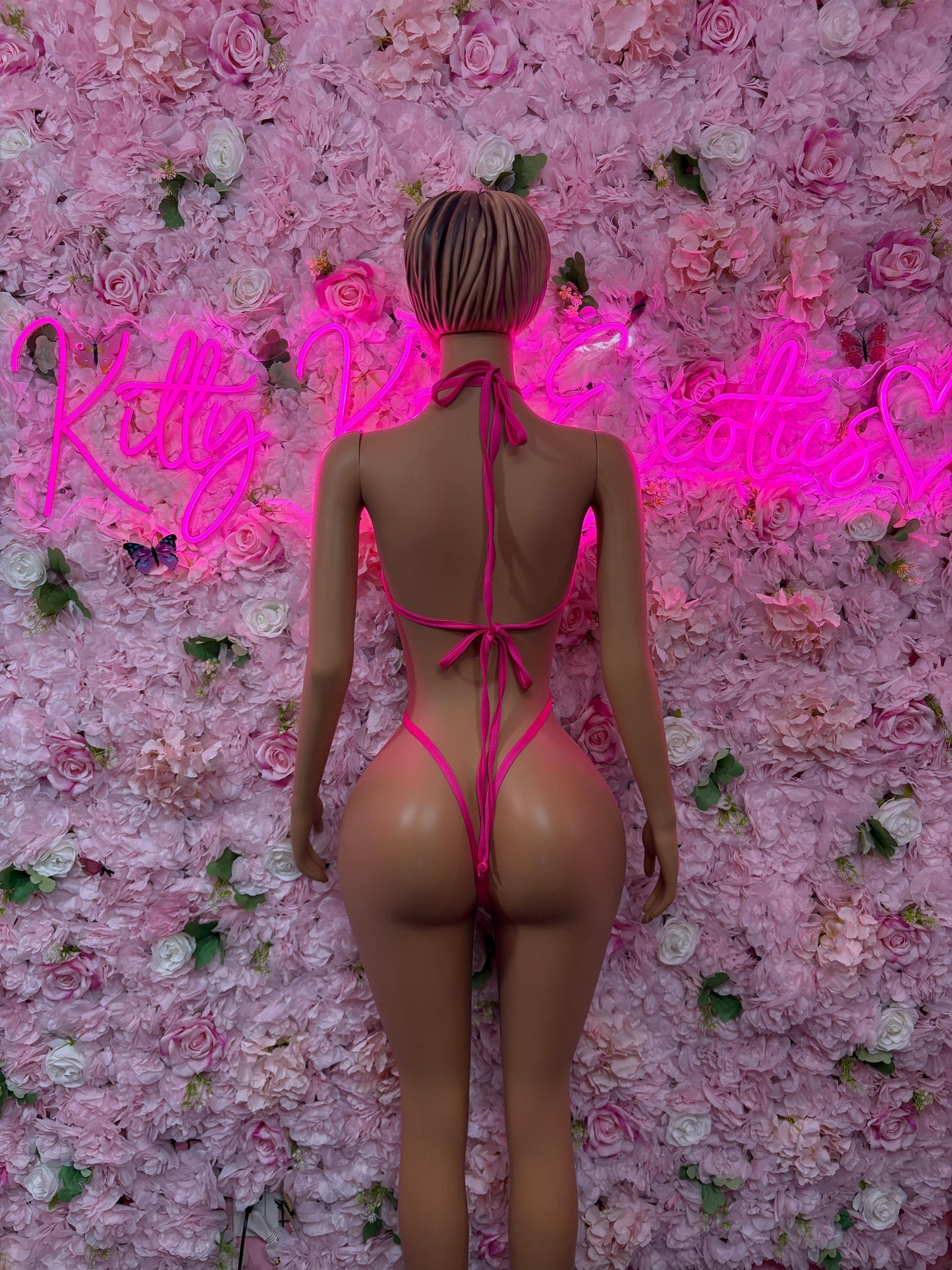 Valentines Day Exotic Dancewear One-Piece Slingshot Bodysuit - Sexy Romantic Outfit for Date Night - Cute Gift for Her