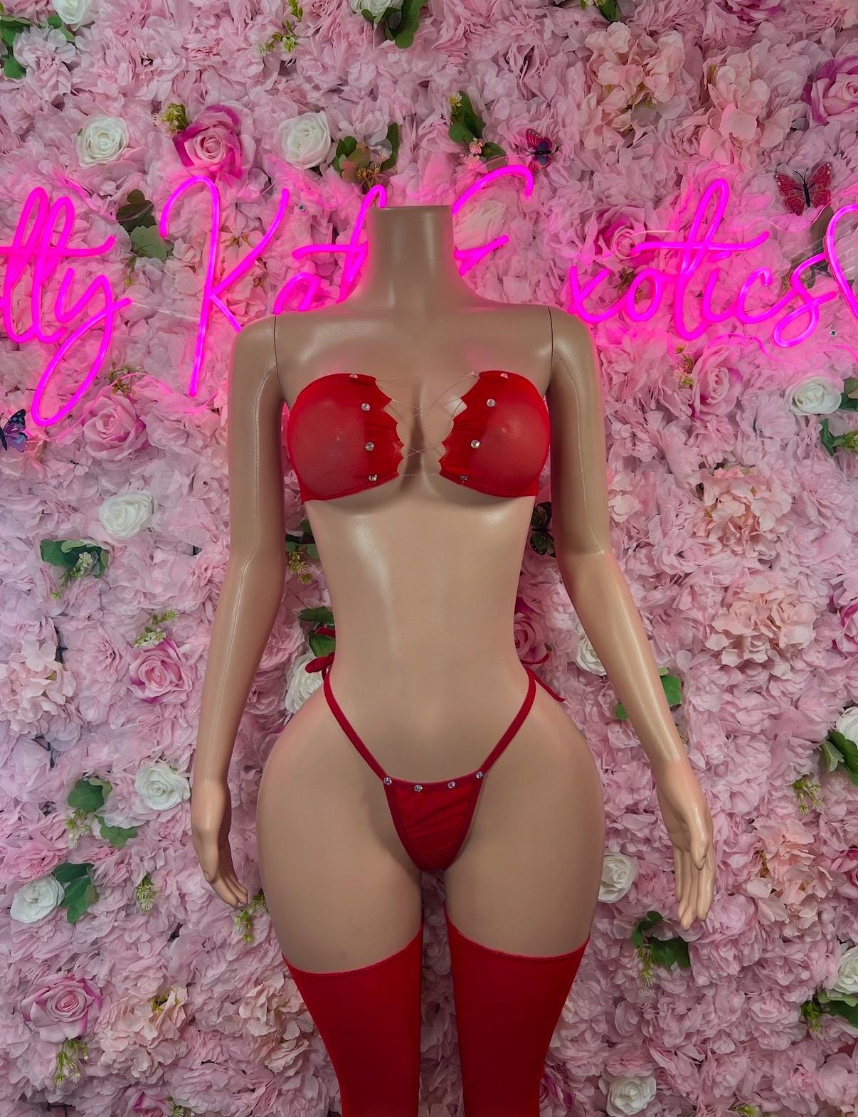 Festival Wear Two Piece Red With Leggings Costume For Performers and Festival Wear