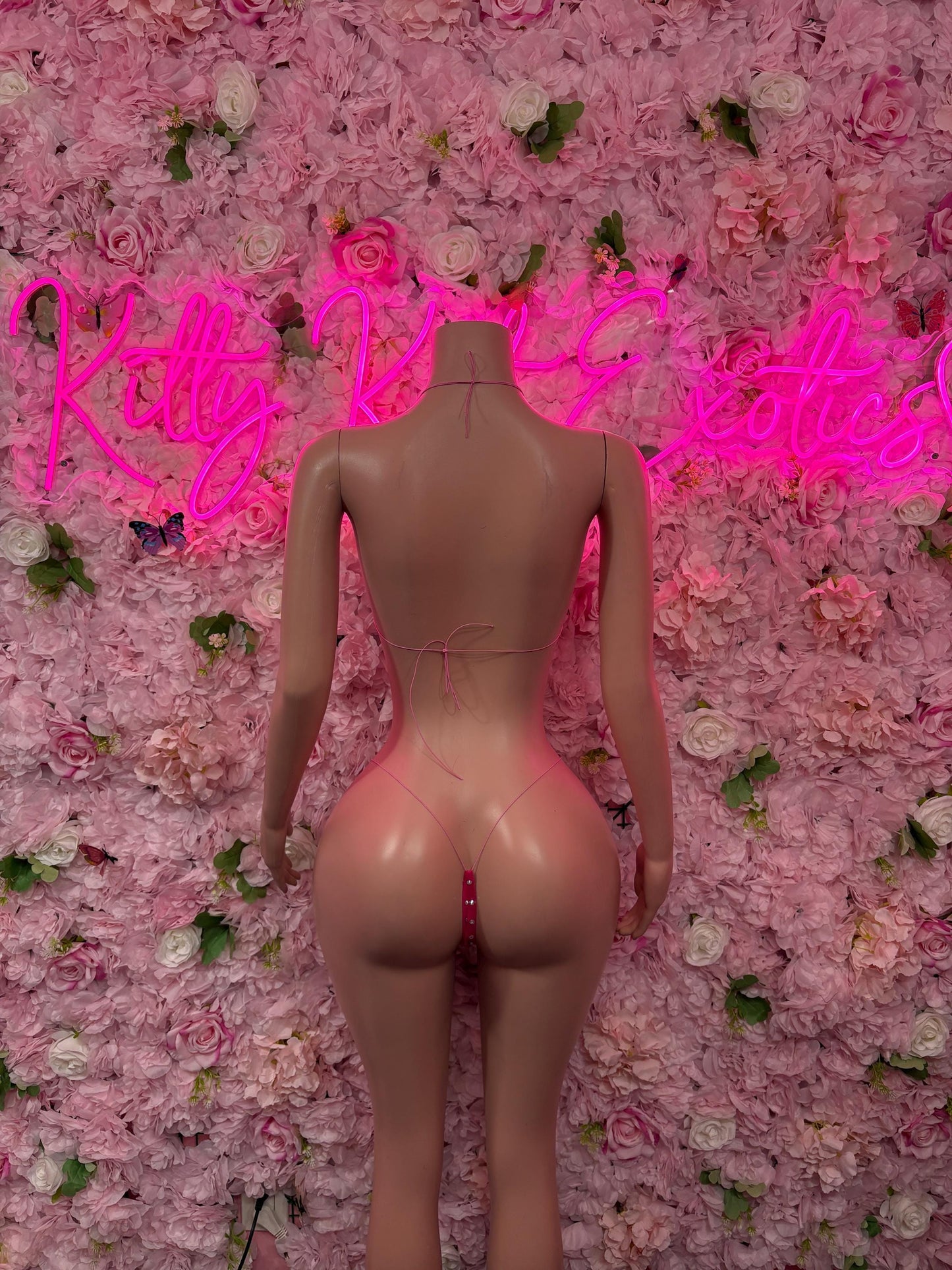 Womens Clothing Two-Piece Pink Custom Bikini Cute Swimsuit Set for Beach, Pool, or Vacation | Exotic Dancewear Festival wear