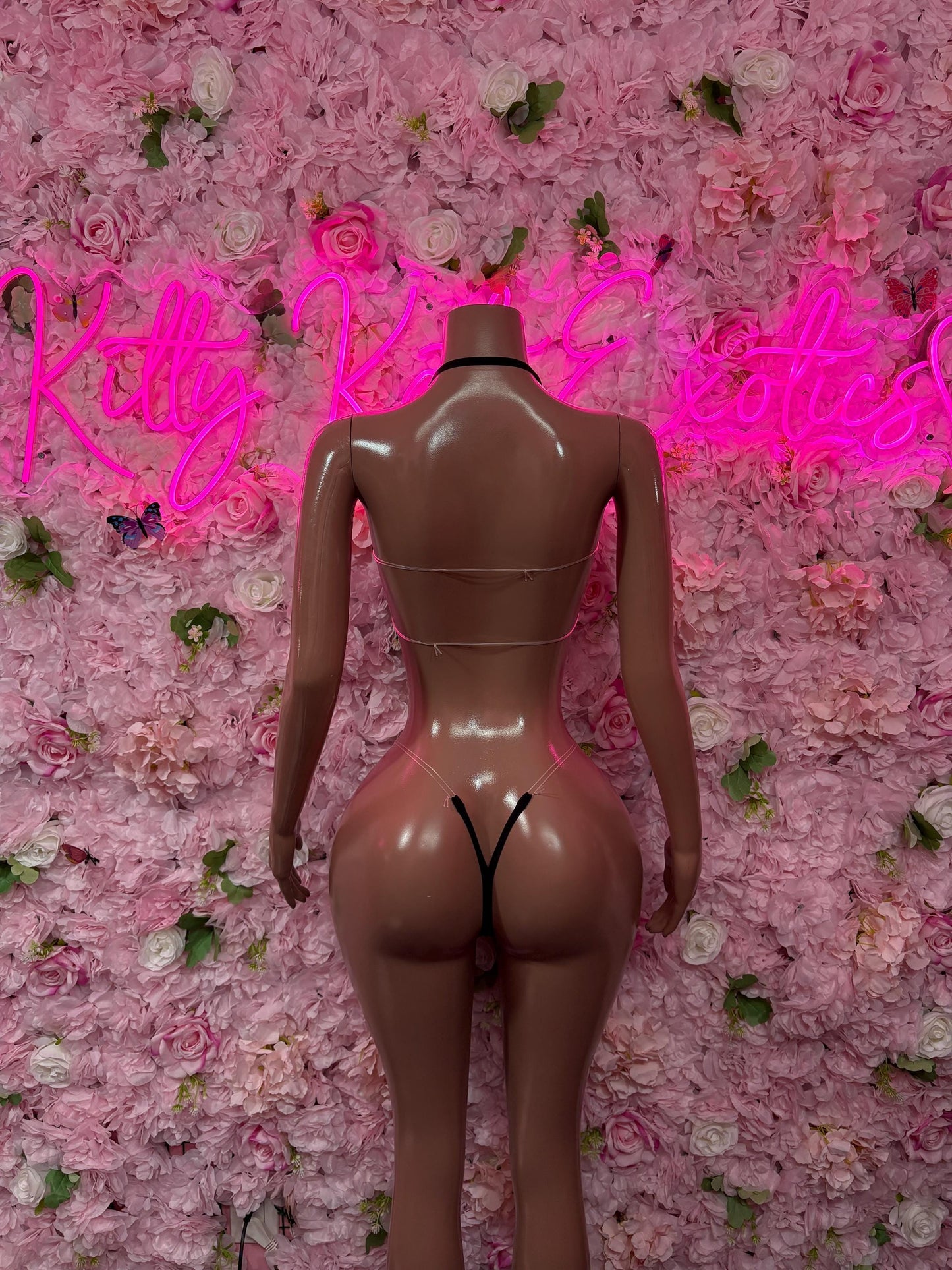 Exotic Dancewear Two-Piece Black/Silver Rhinestone Bartender | Exotic Dancewear Festival wear Rave Outfit