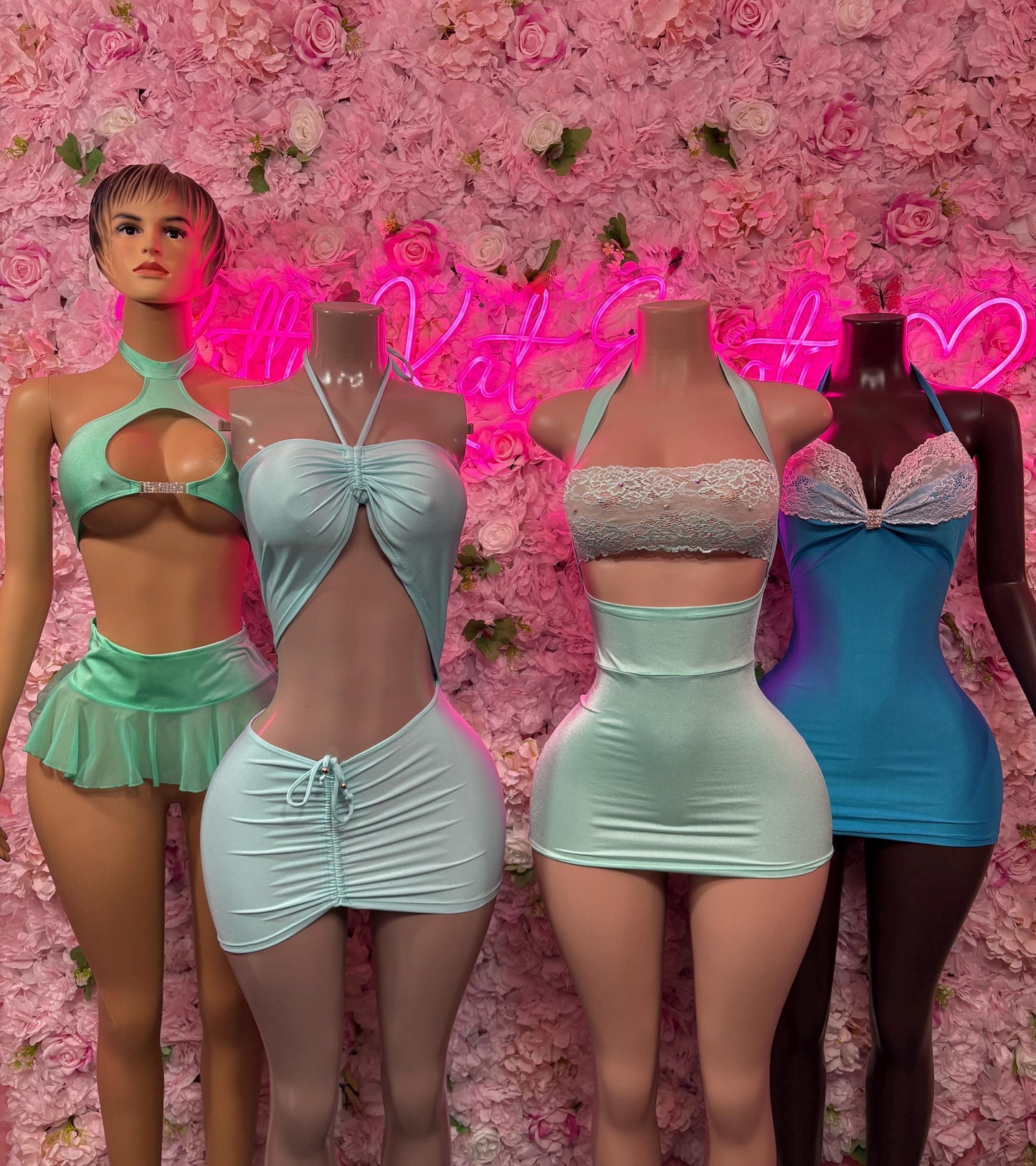 Bottlegirl Bartender One-Piece Turquoise Bodysuit Exotic Dancewear for Performers, Raves, or Night Out | Bottle girl Outfits